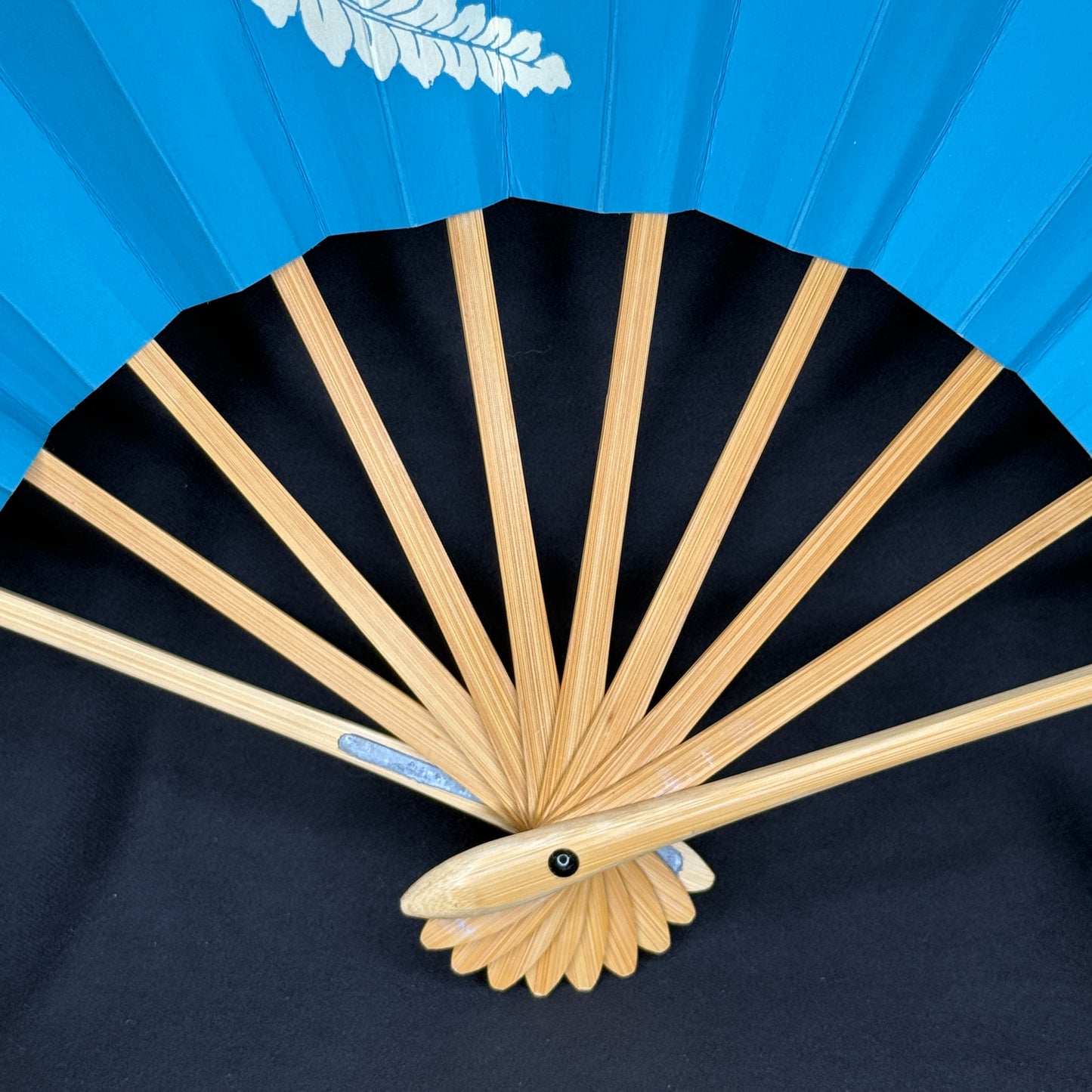 "Blue and White" Vintage Dance Folding Fan