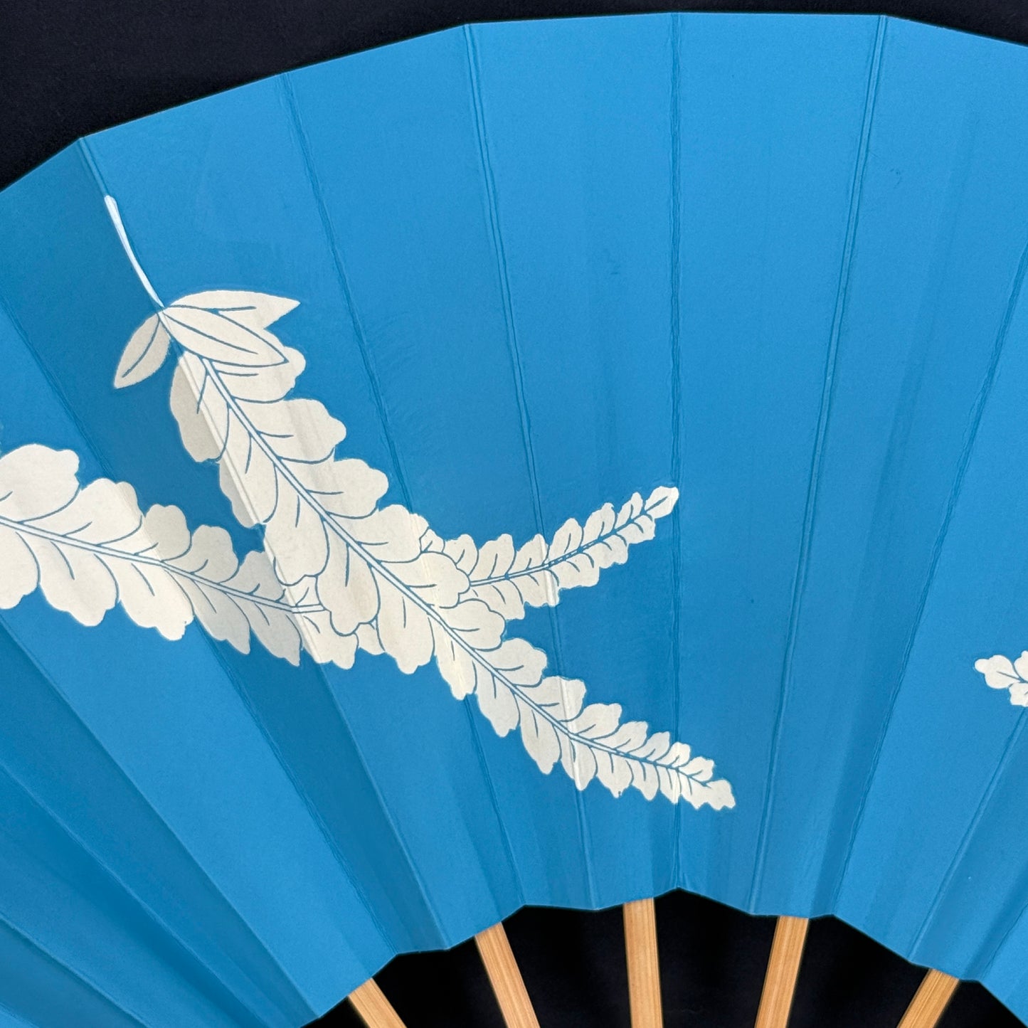 "Blue and White" Vintage Dance Folding Fan