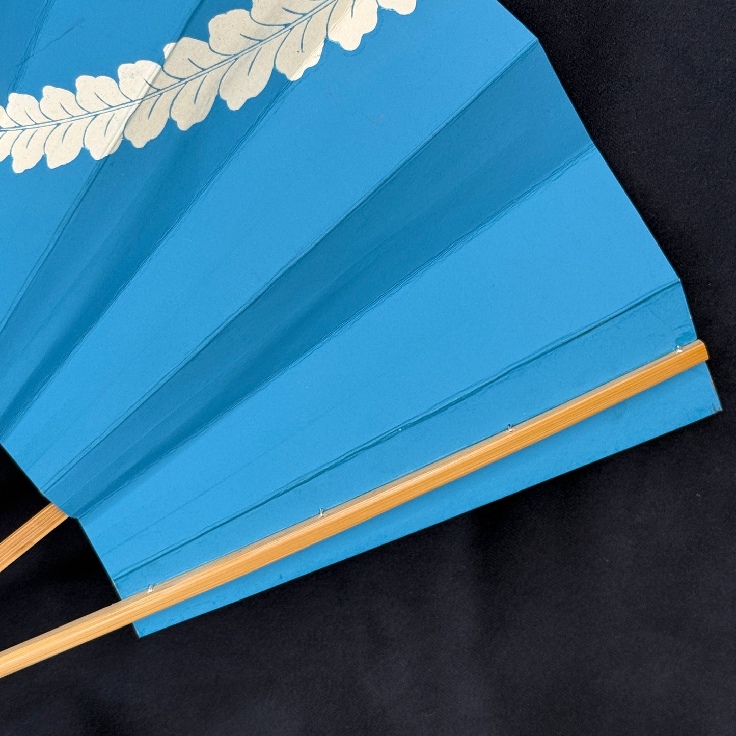 "Blue and White" Vintage Dance Folding Fan