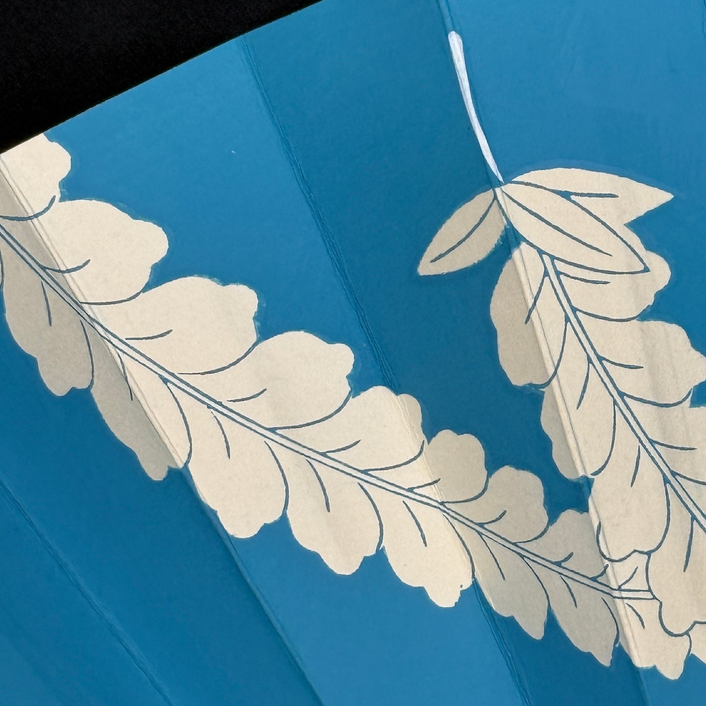"Blue and White" Vintage Dance Folding Fan