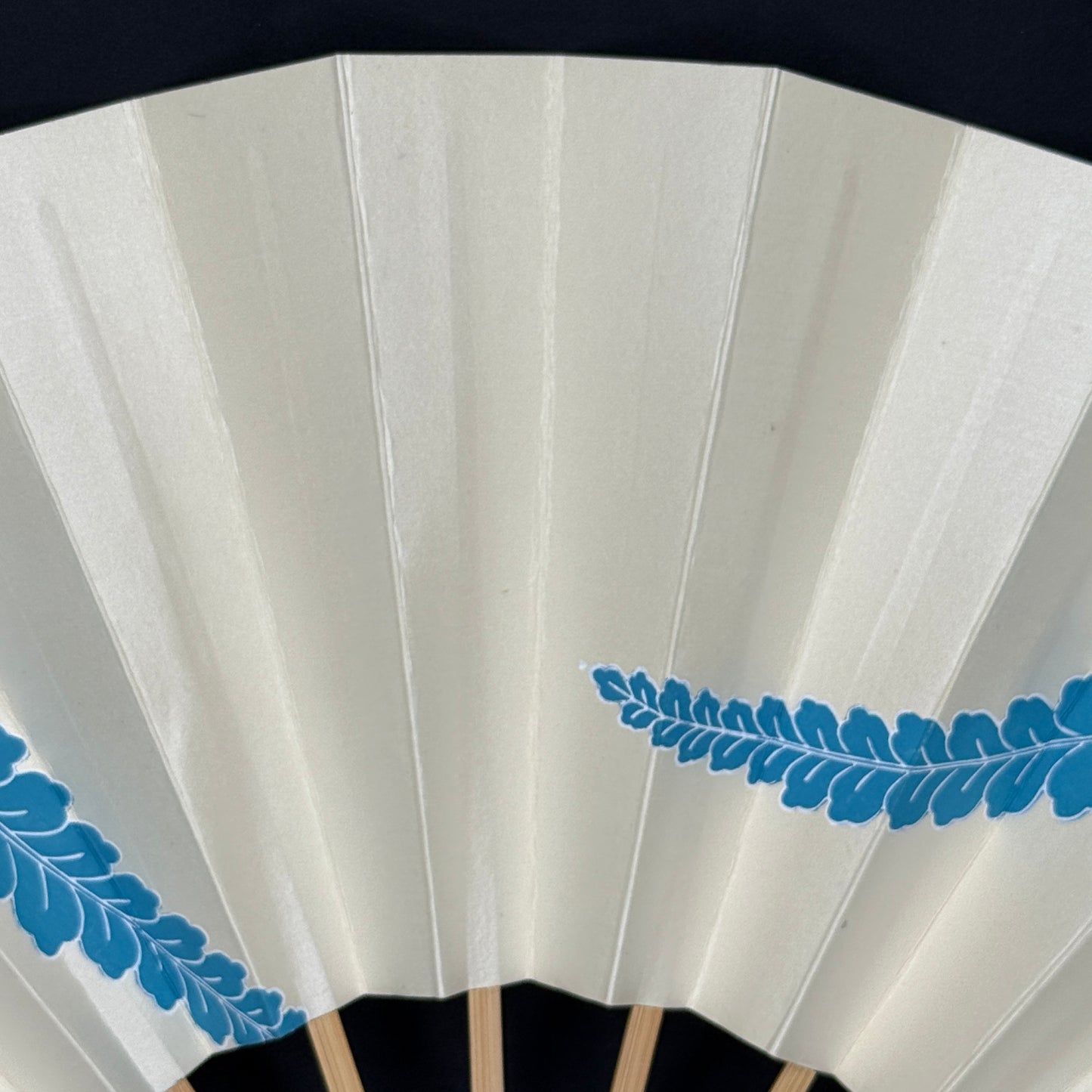 "Blue and White" Vintage Dance Folding Fan