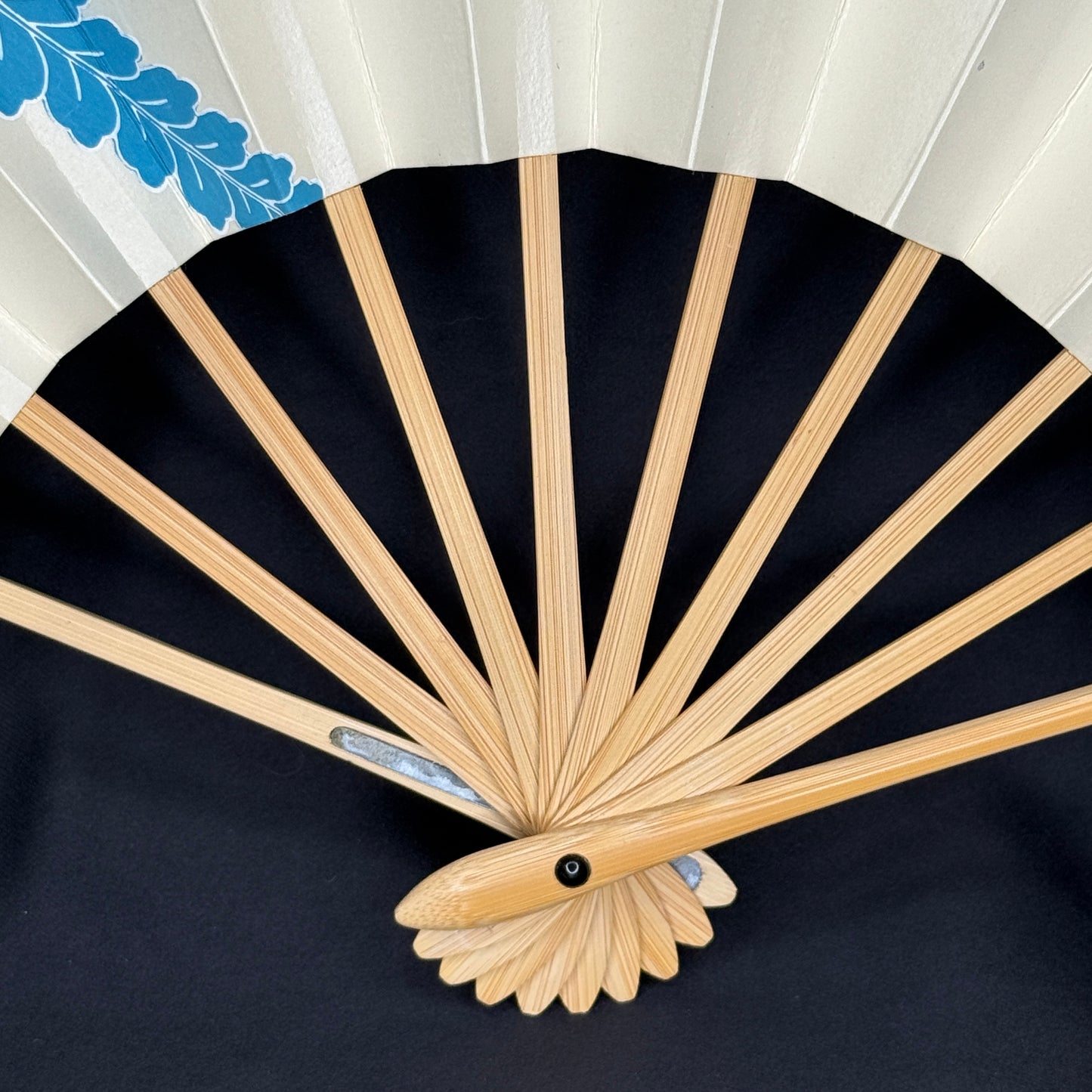 "Blue and White" Vintage Dance Folding Fan