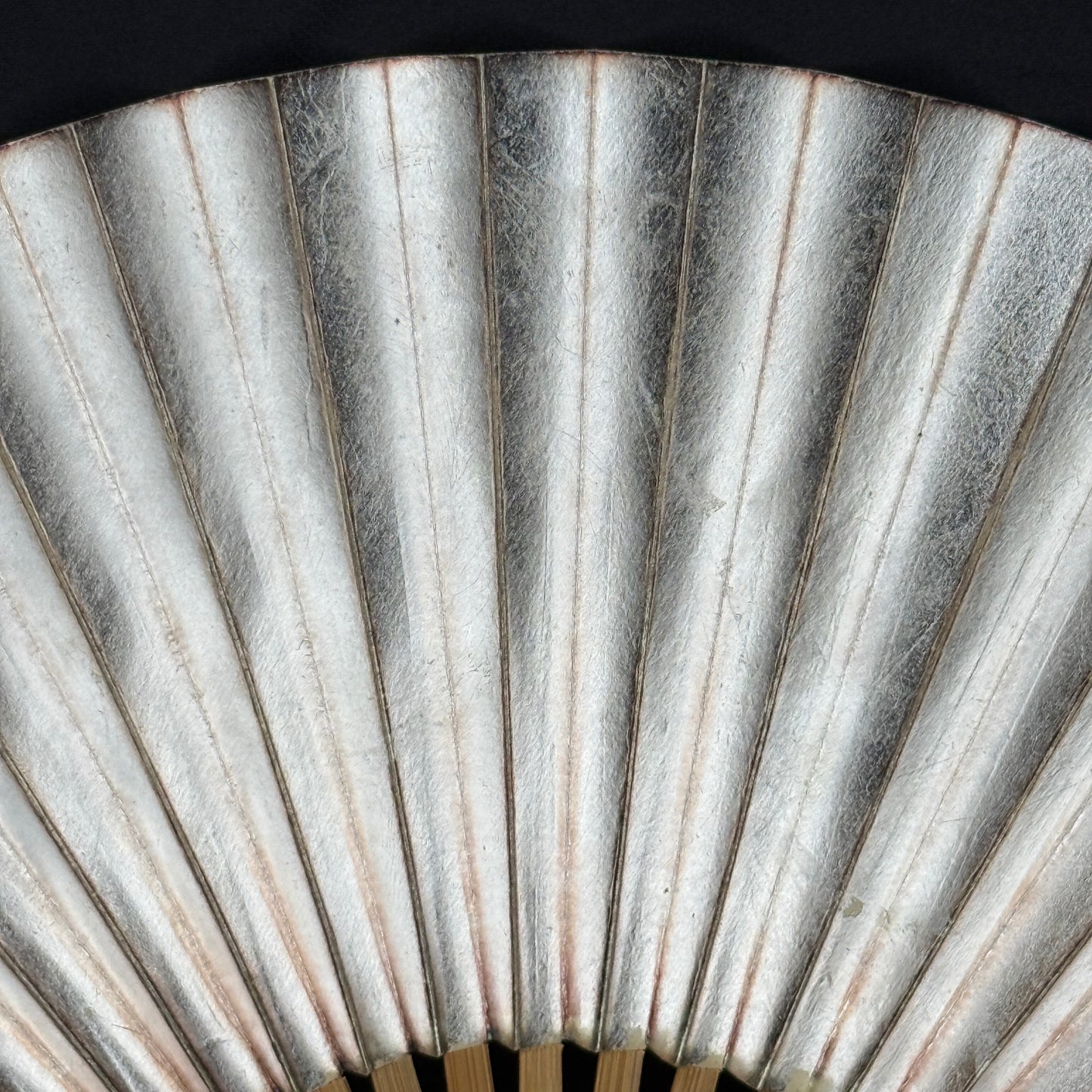 "Silver and Gold" Vintage Folding Fan