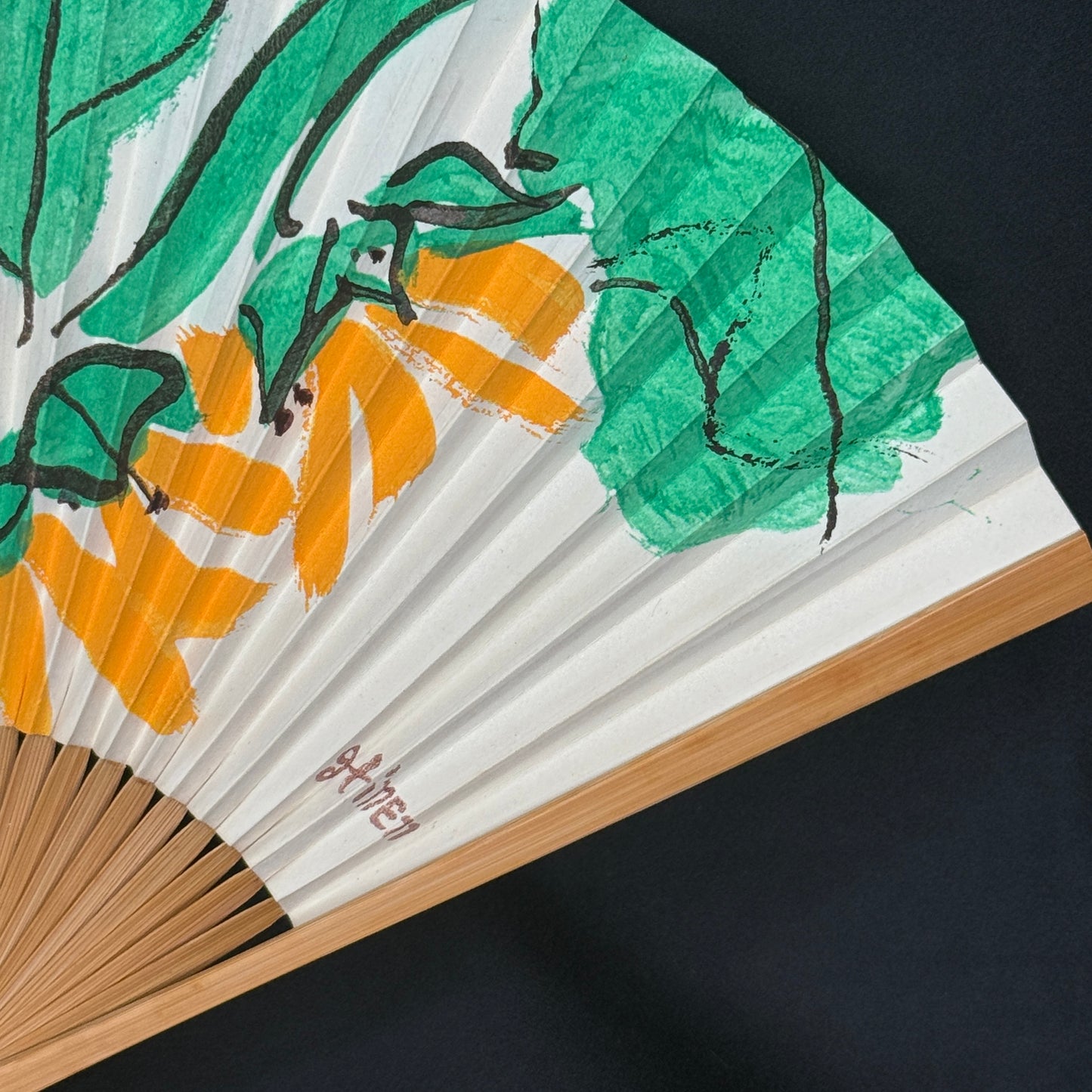 "Van Gogh Summer" Vintage Folding Fan