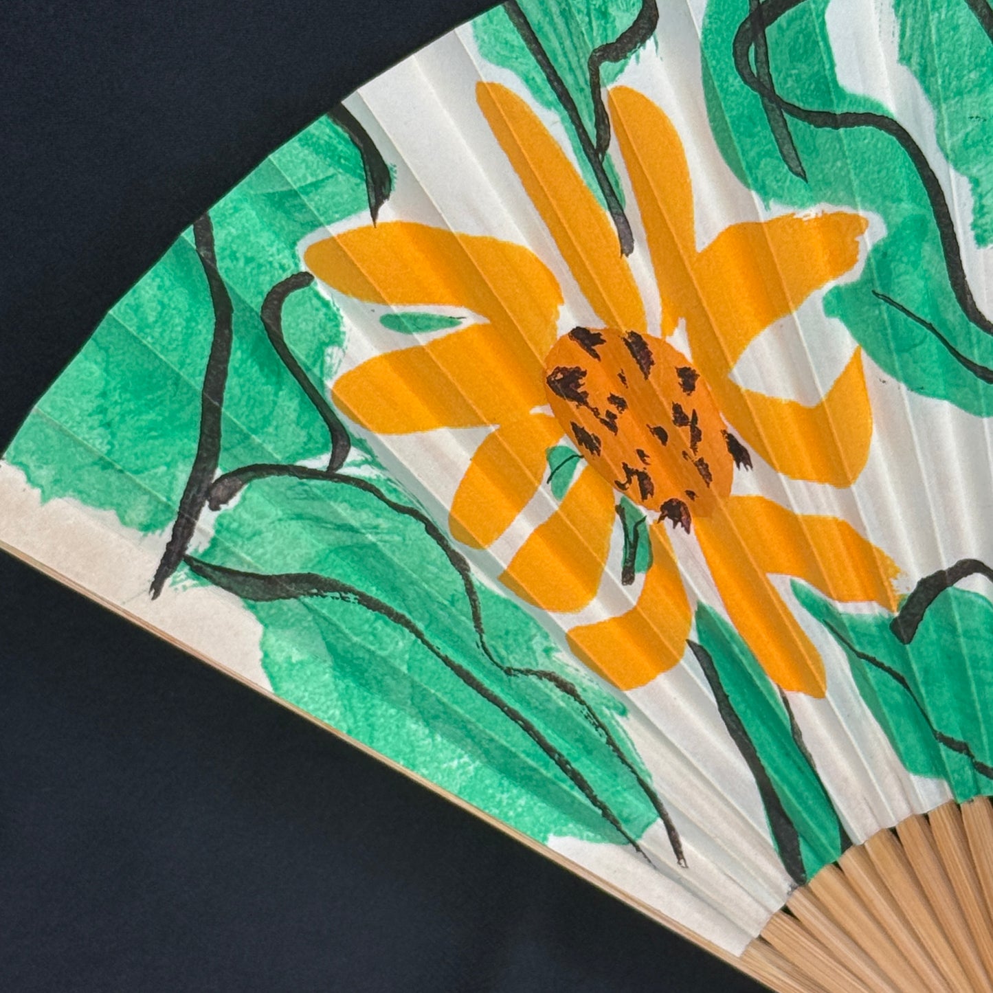"Van Gogh Summer" Vintage Folding Fan