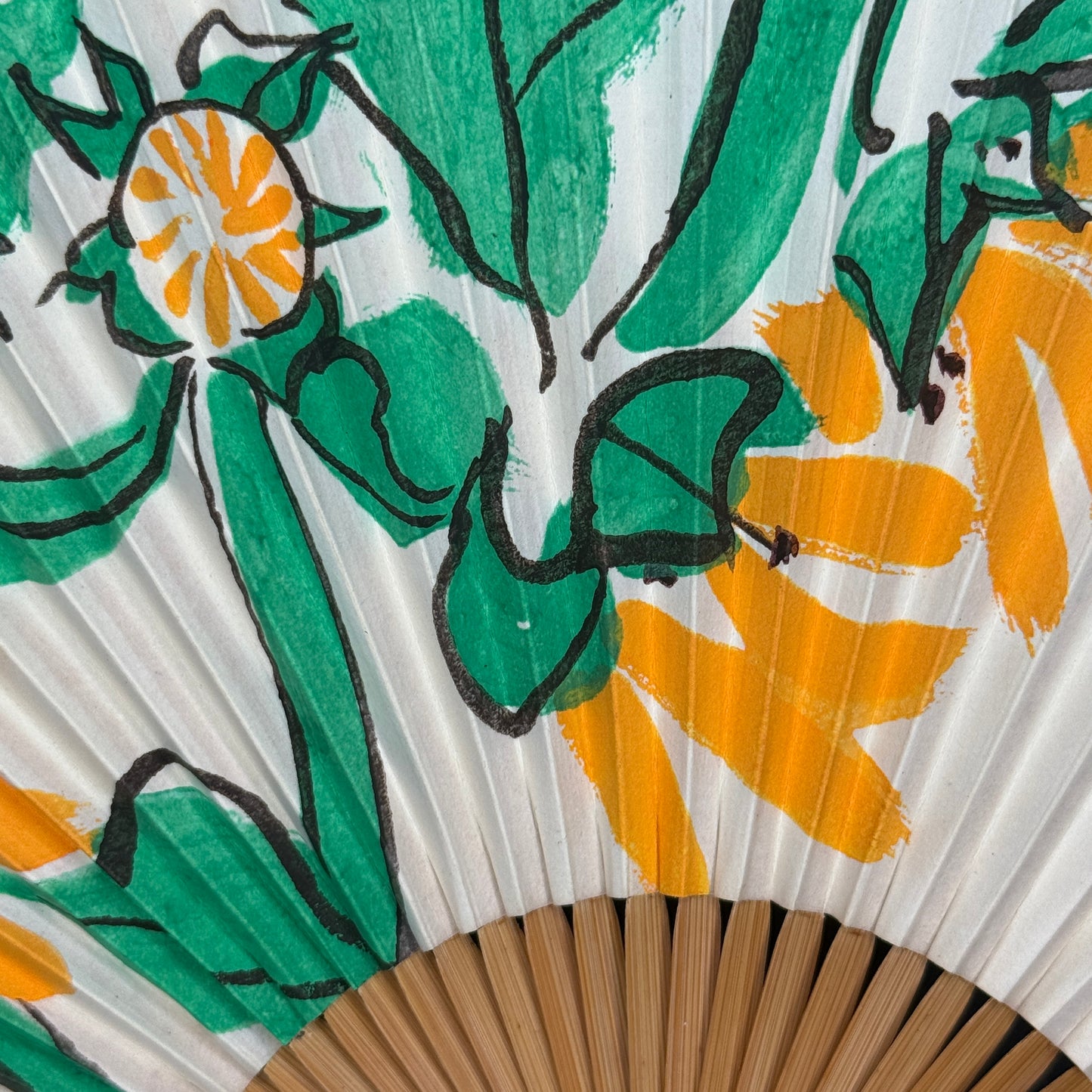 "Van Gogh Summer" Vintage Folding Fan