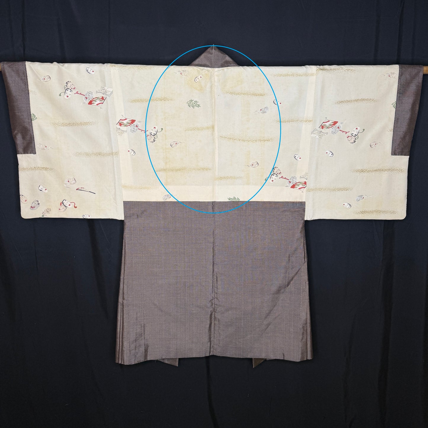 "Faces of the Stage" Vintage Man's Haori