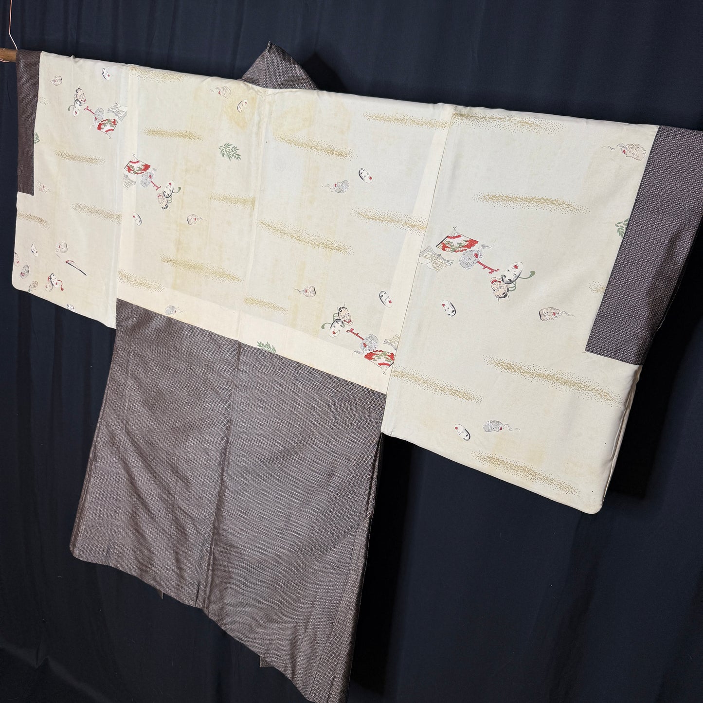 "Faces of the Stage" Vintage Man's Haori