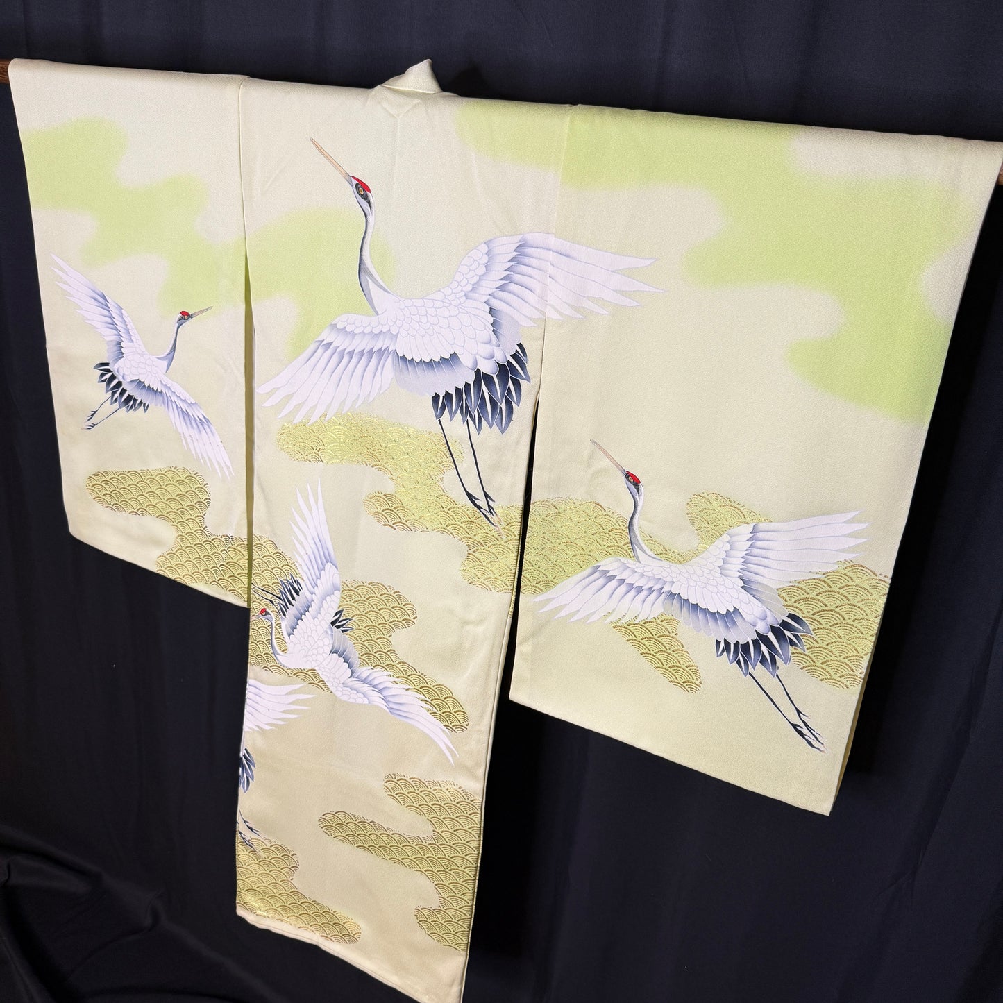 "Cranes in the Clouds" Vintage Boy's Miyamairi