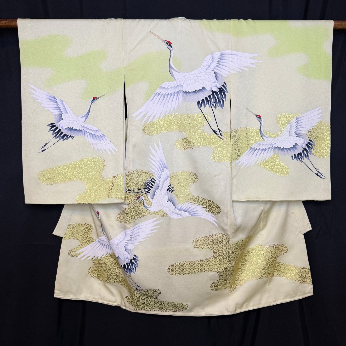 "Cranes in the Clouds" Vintage Boy's Miyamairi