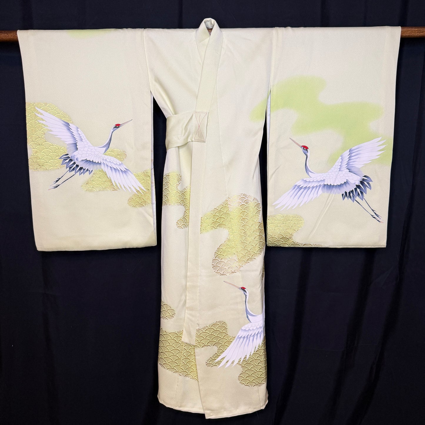 "Cranes in the Clouds" Vintage Boy's Miyamairi