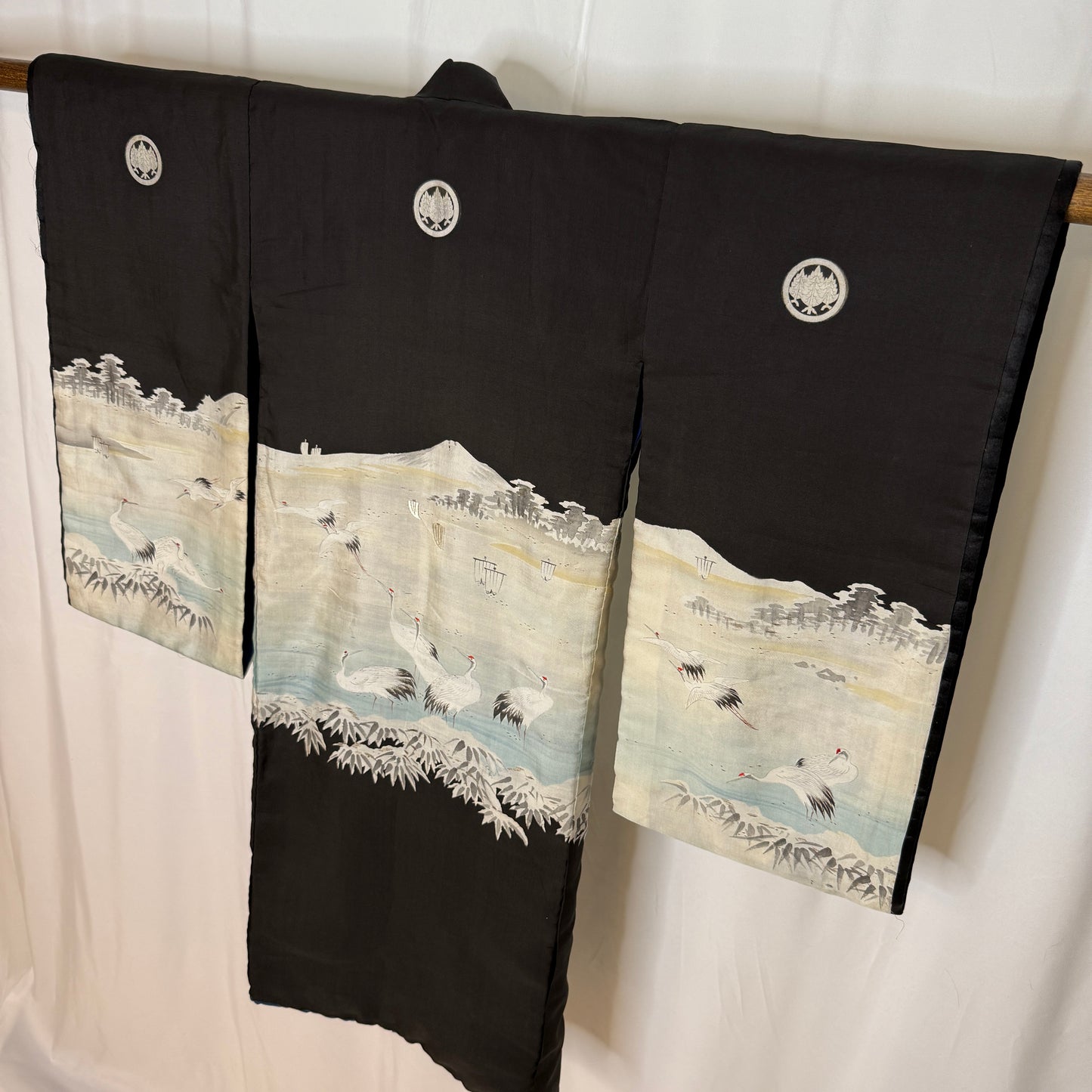 "Cranes in the Bay" Vintage Boy's Miyamairi