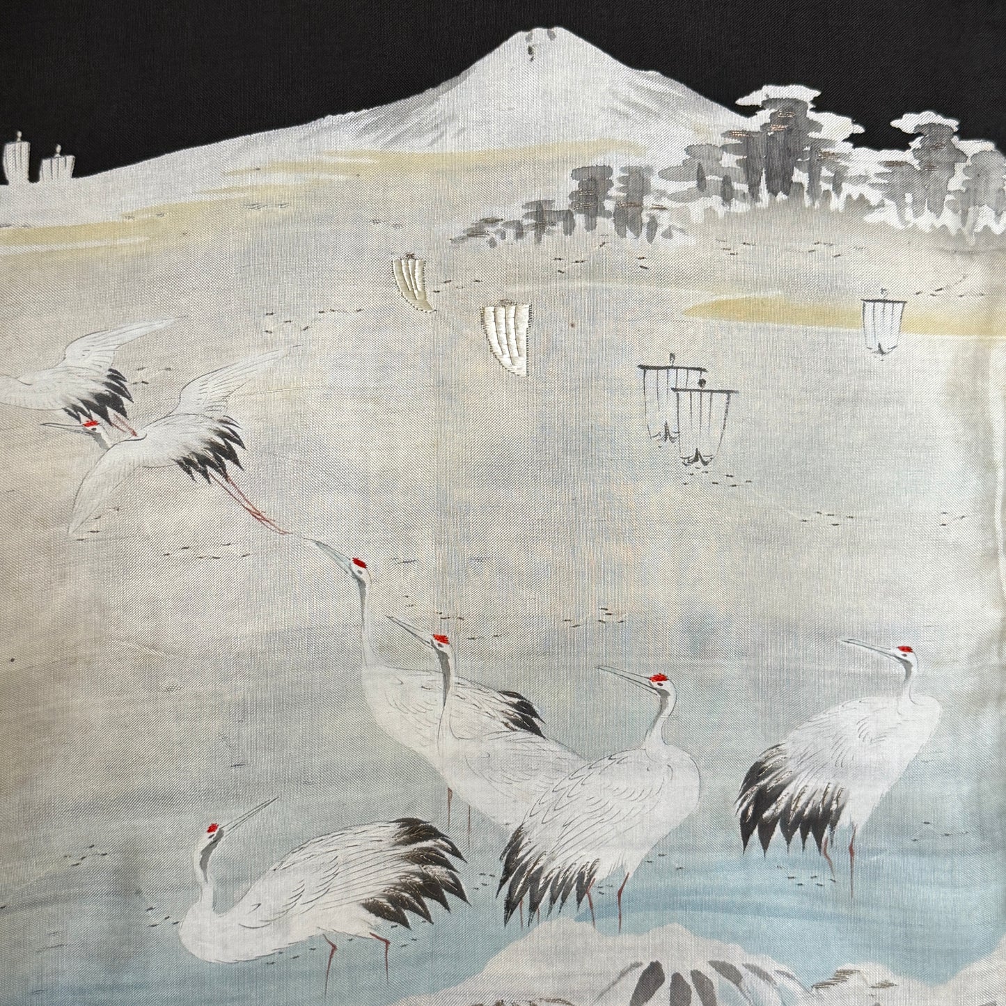 "Cranes in the Bay" Vintage Boy's Miyamairi