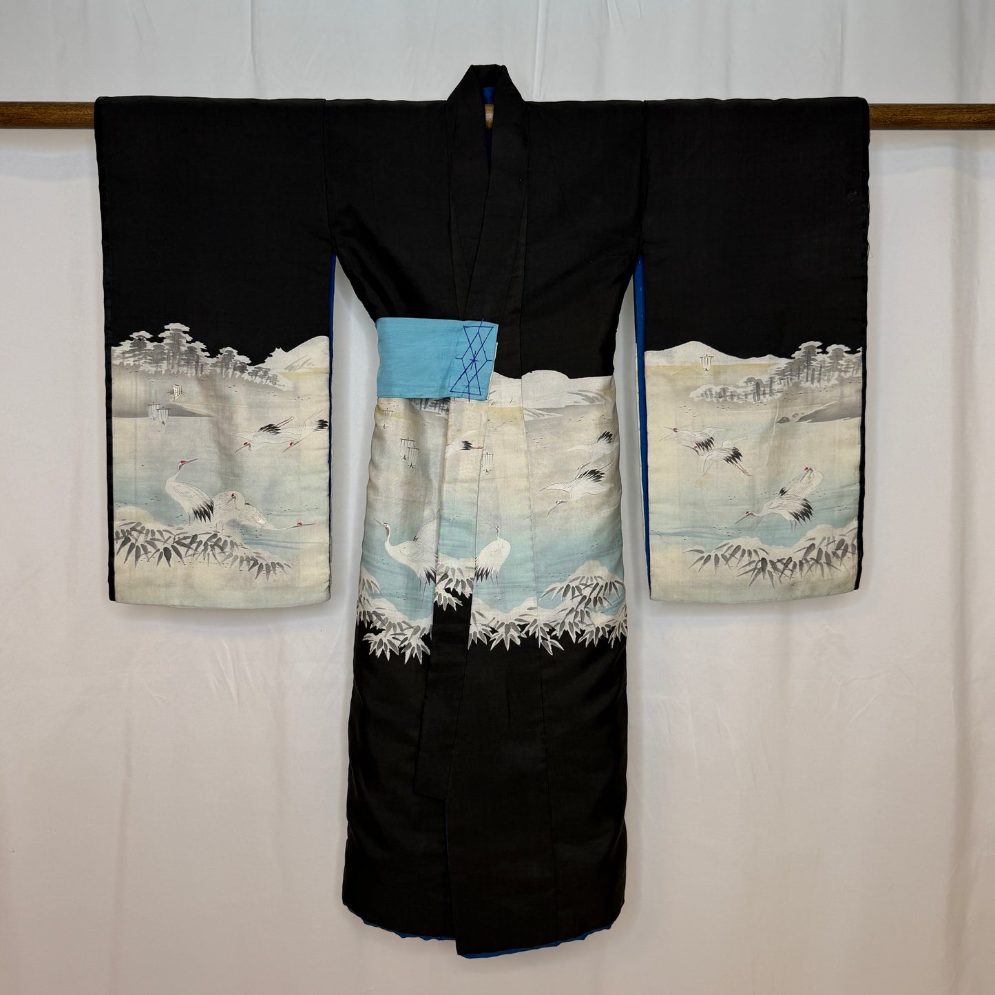 "Cranes in the Bay" Vintage Boy's Miyamairi