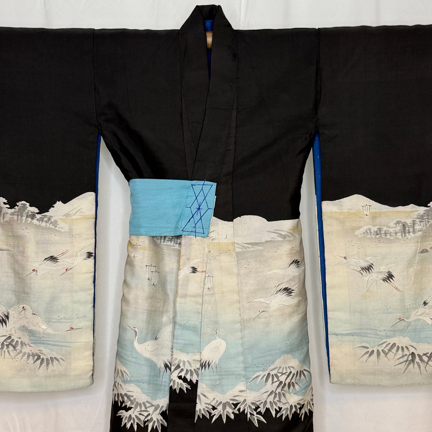 "Cranes in the Bay" Vintage Boy's Miyamairi