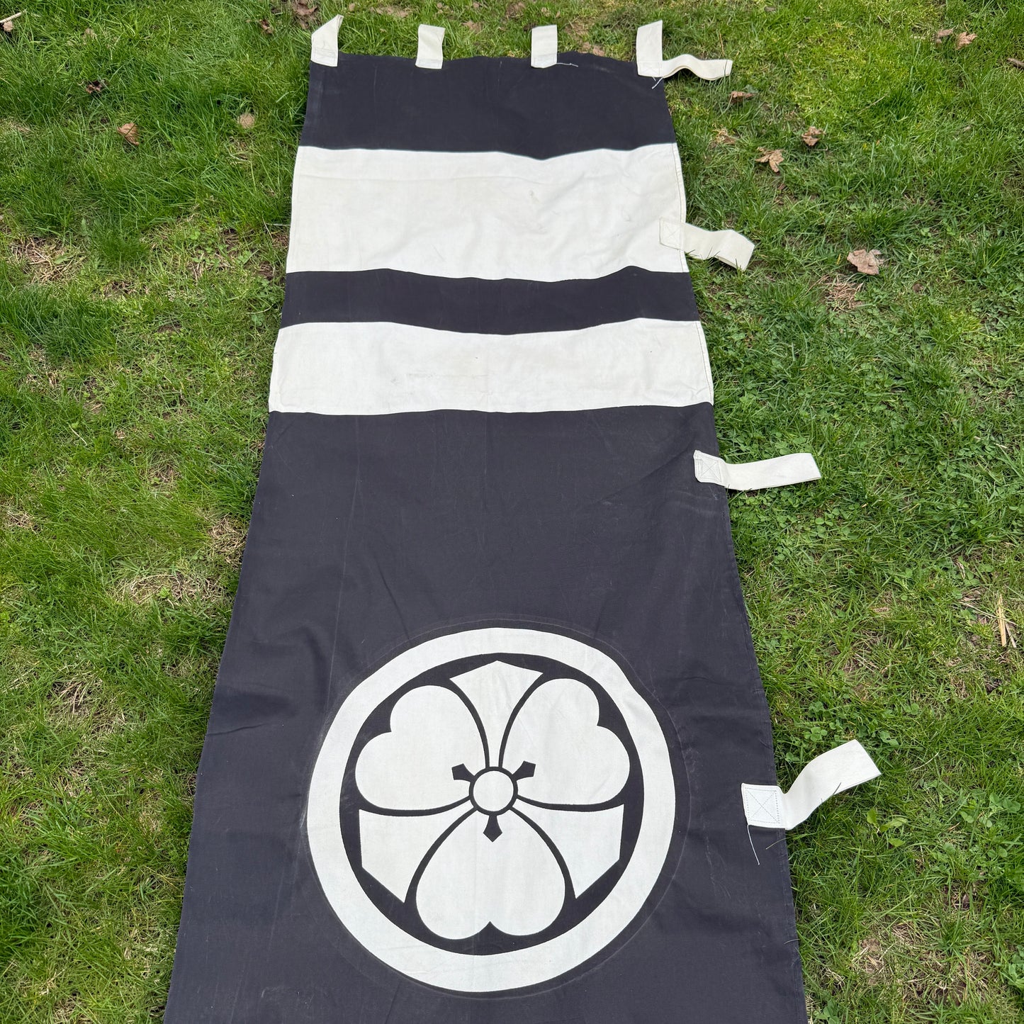 "Captured Oni" Vintage Nobori Banner