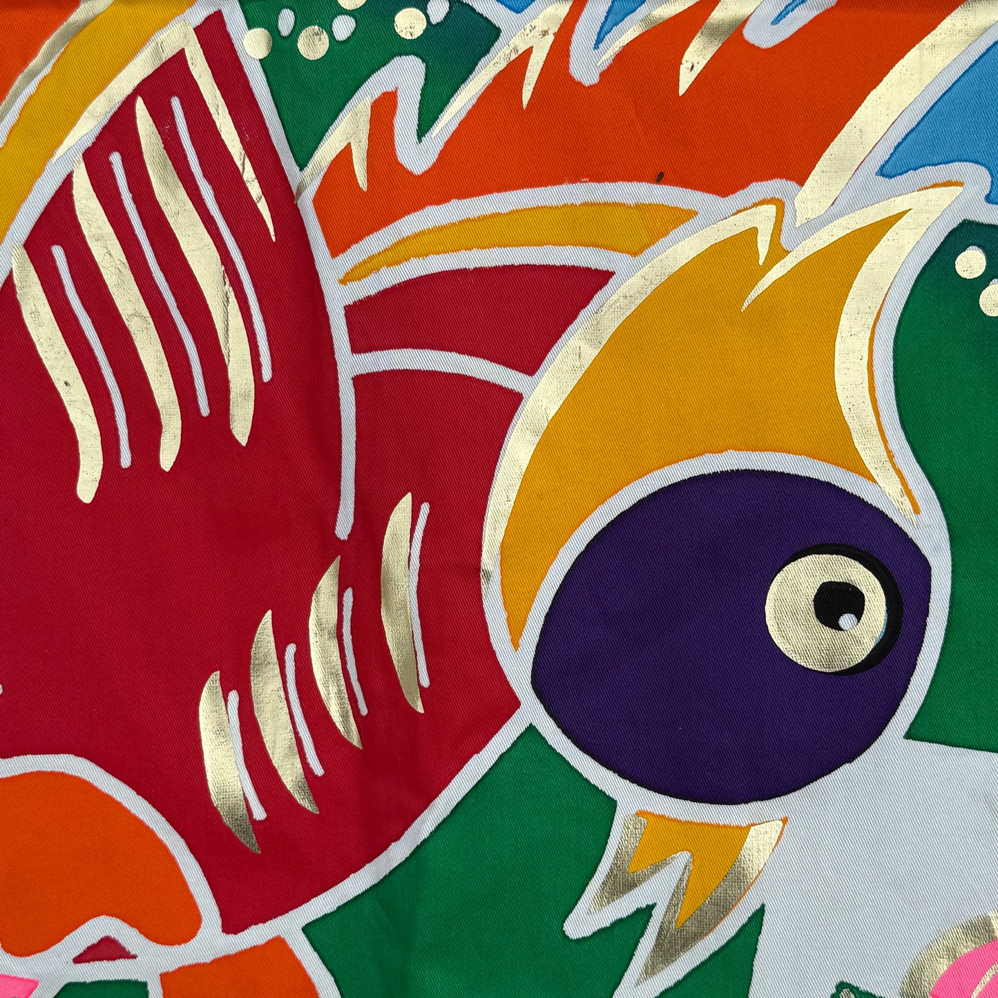 "Captured Oni" Vintage Nobori Banner