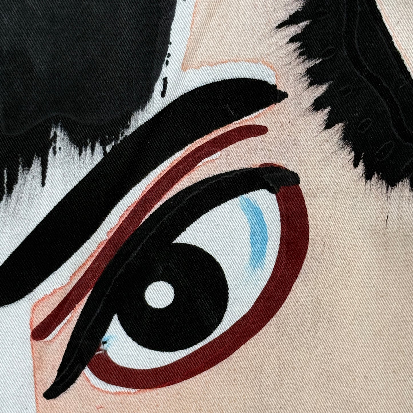 "Captured Oni" Vintage Nobori Banner