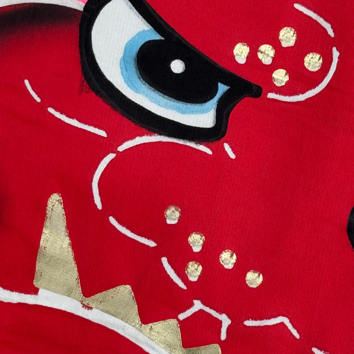 "Captured Oni" Vintage Nobori Banner