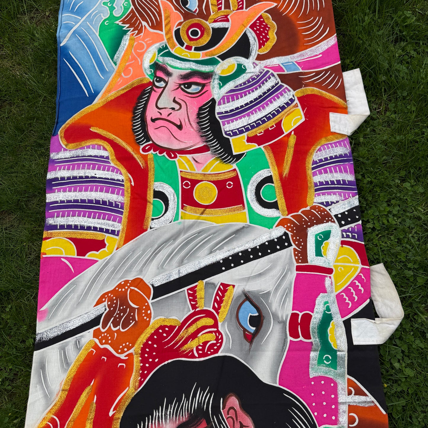 "Three Horsemen" Vintage Nobori Banner