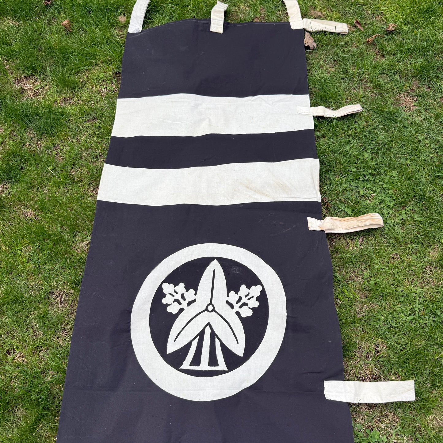"Three Horsemen" Vintage Nobori Banner