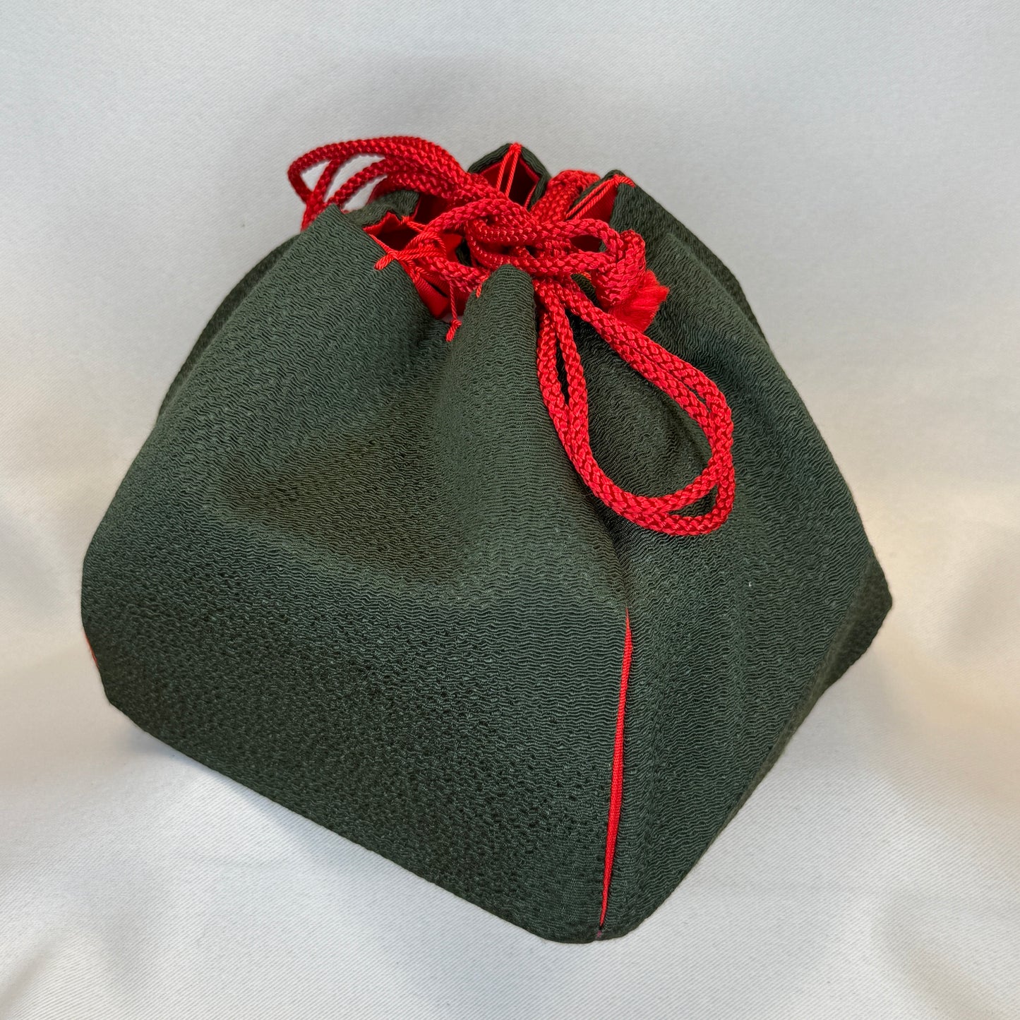 "Holiday Colors" Japanese Kinchaku Drawstring Bag
