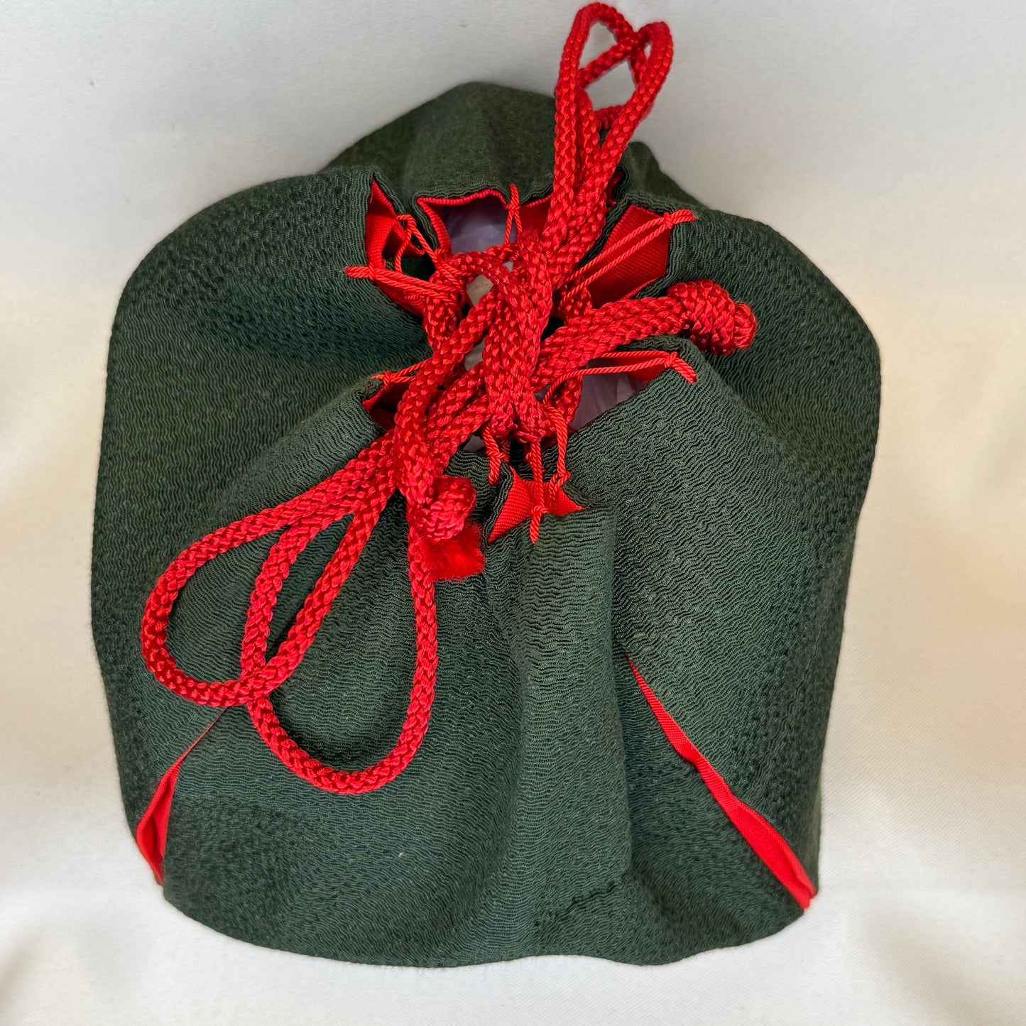 "Holiday Colors" Japanese Kinchaku Drawstring Bag