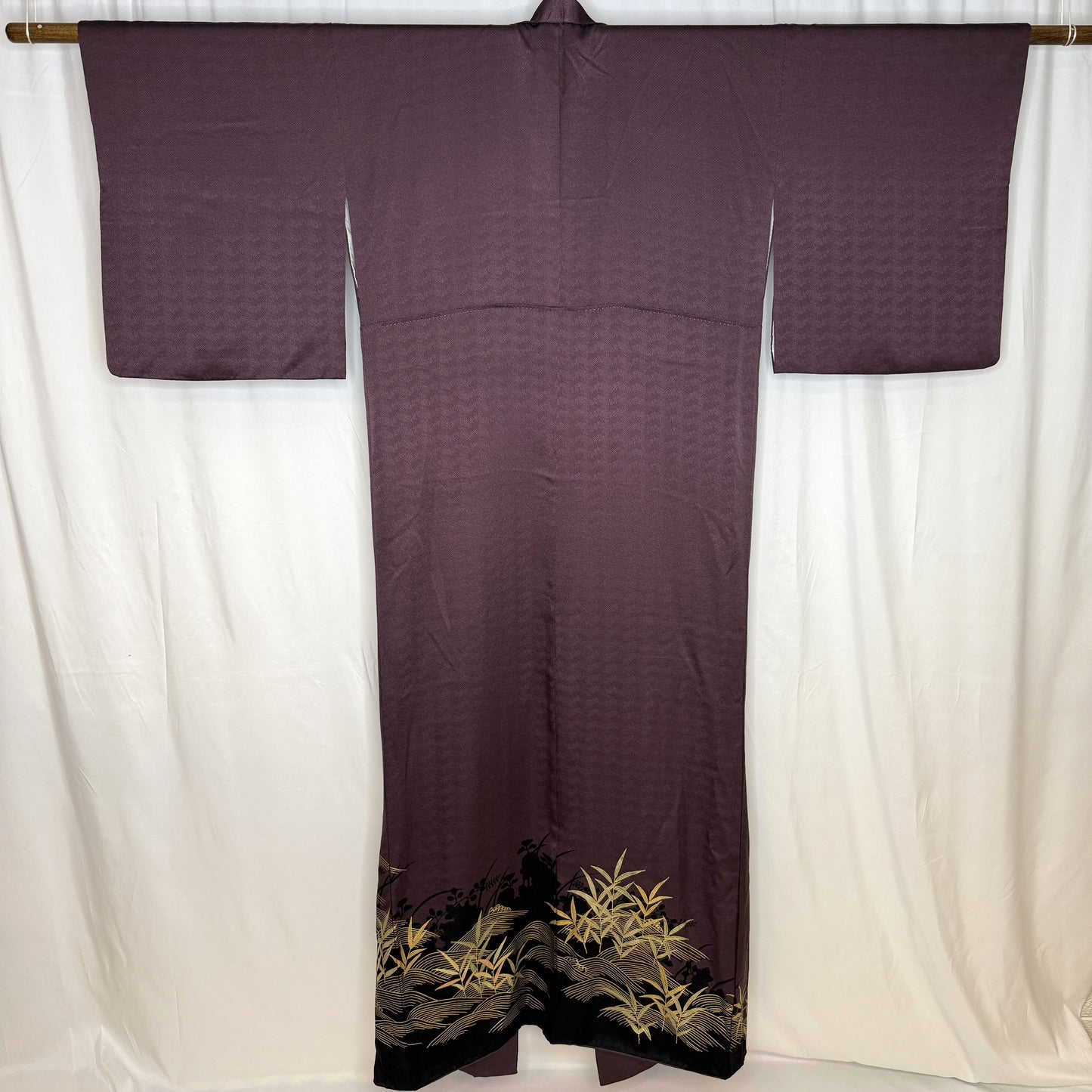 "Golden Bamboo" Vintage Formal Kimono