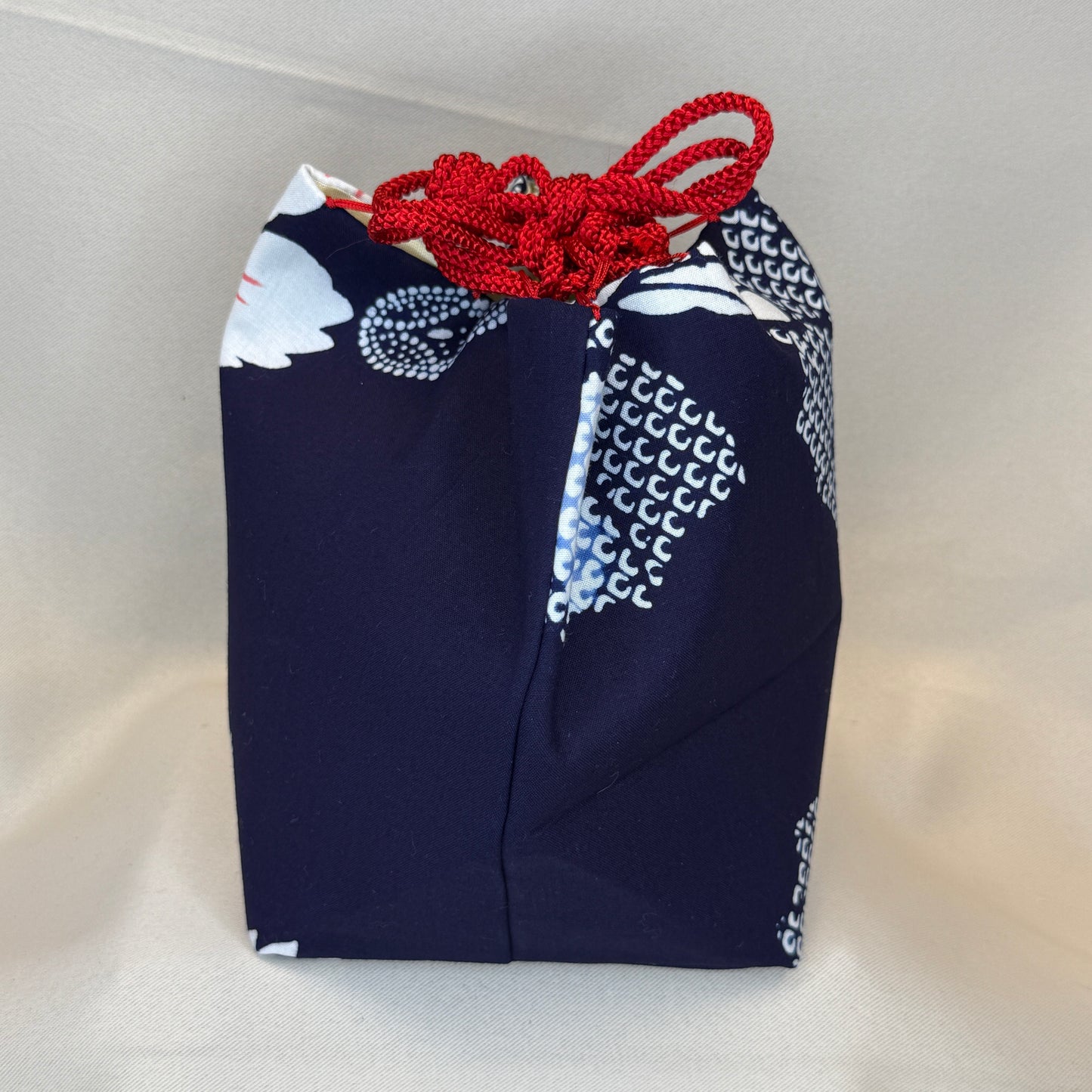 "Yukata Style" Japanese Kinchaku Drawstring Bag