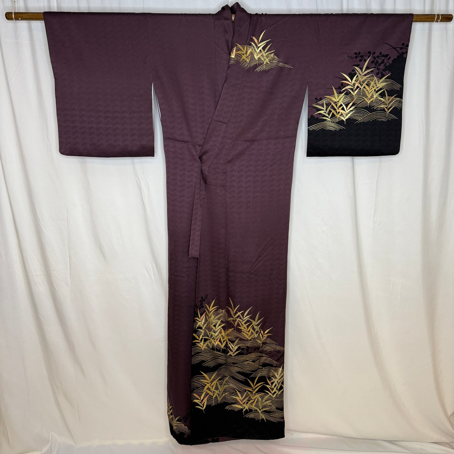 "Golden Bamboo" Vintage Formal Kimono