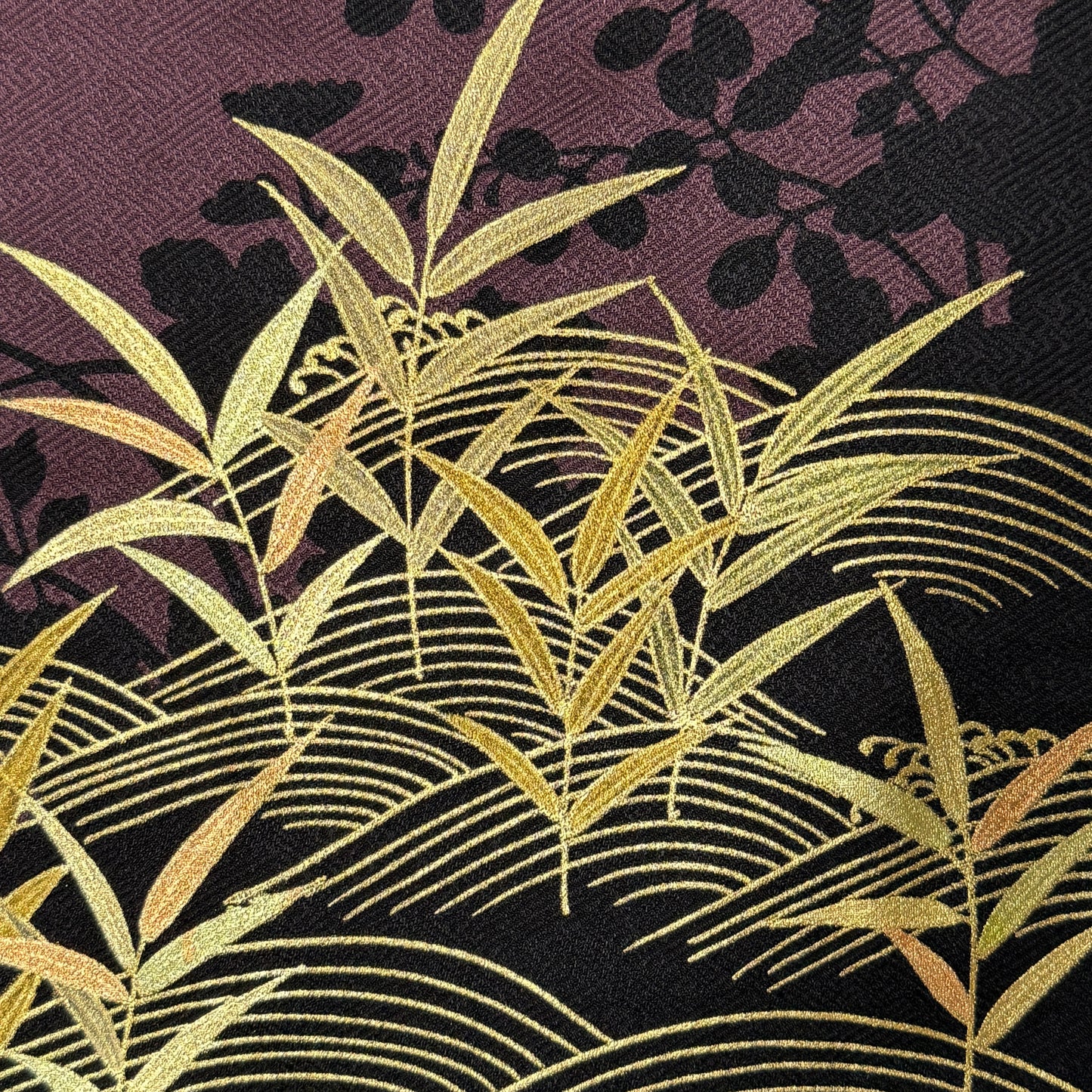 "Golden Bamboo" Vintage Formal Kimono