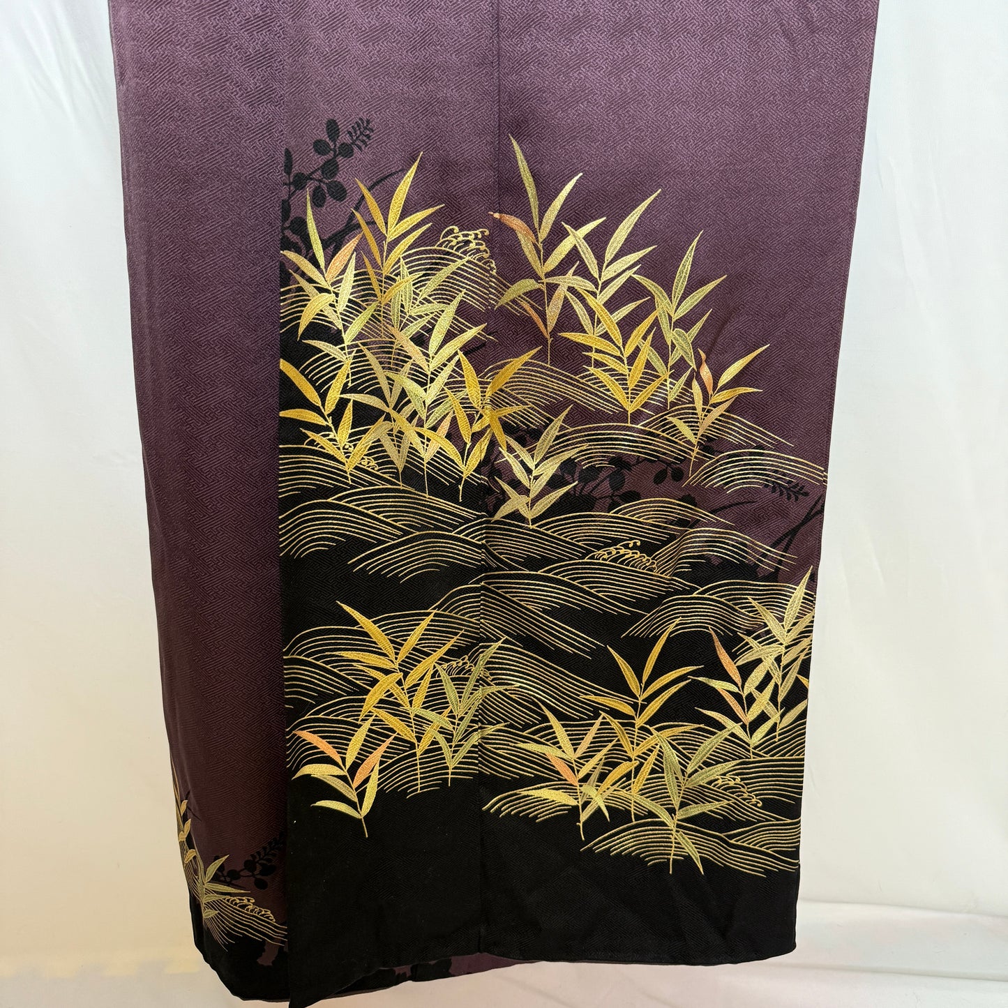 "Golden Bamboo" Vintage Formal Kimono