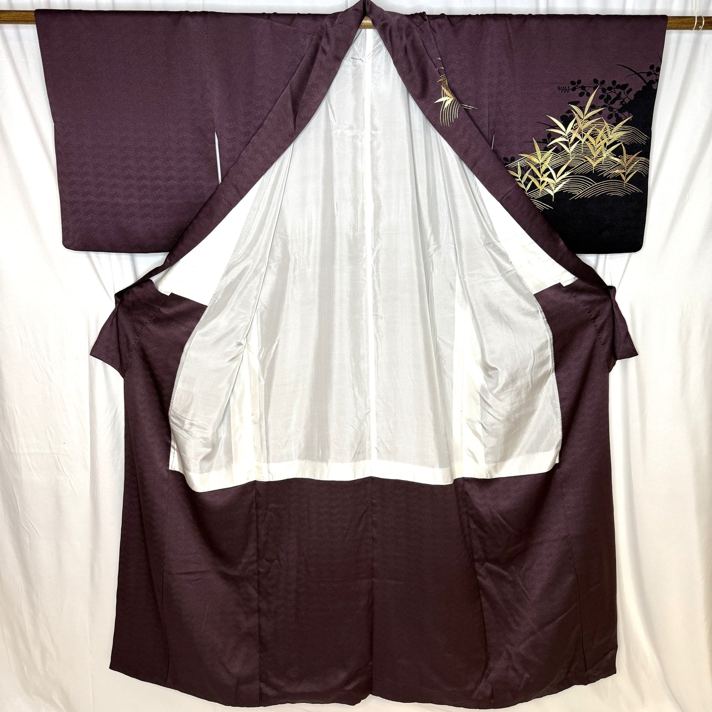 "Golden Bamboo" Vintage Formal Kimono