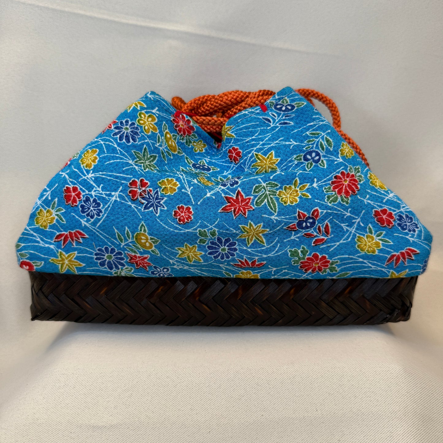 "Summer Harmony" Japanese Kinchaku Basket Bag