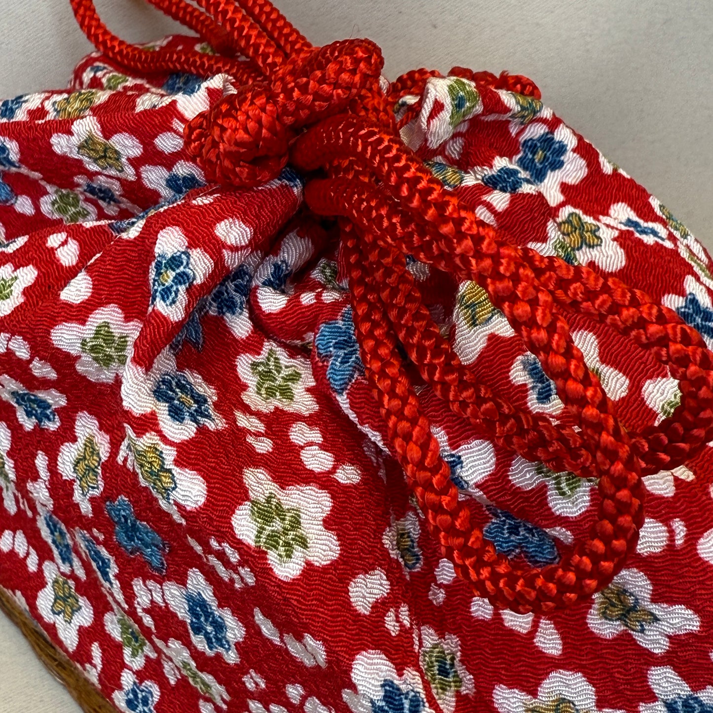 "Kyoto Cutie" Japanese Kinchaku Basket Bag