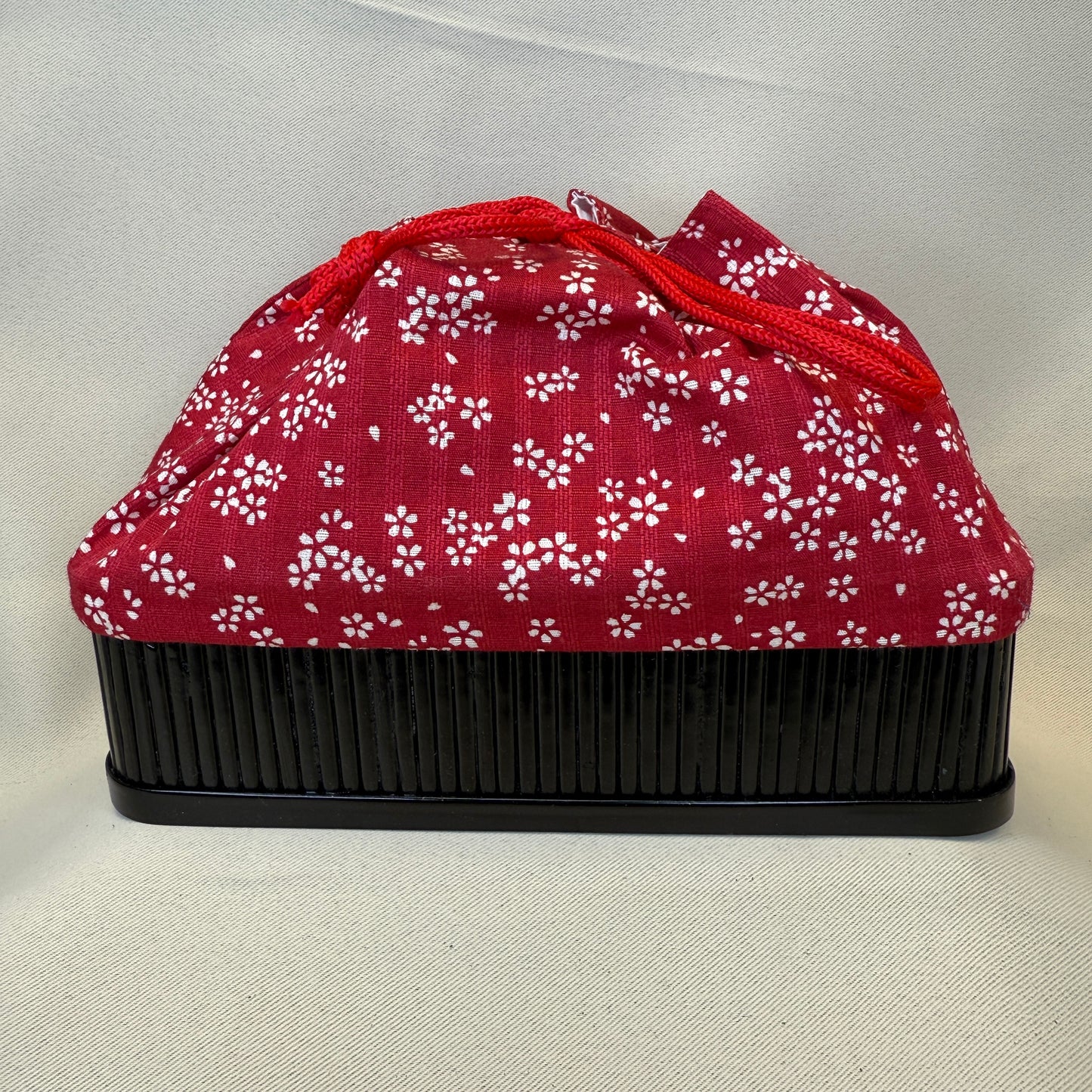 "Cherry Lane" Japanese Kinchaku Basket Bag