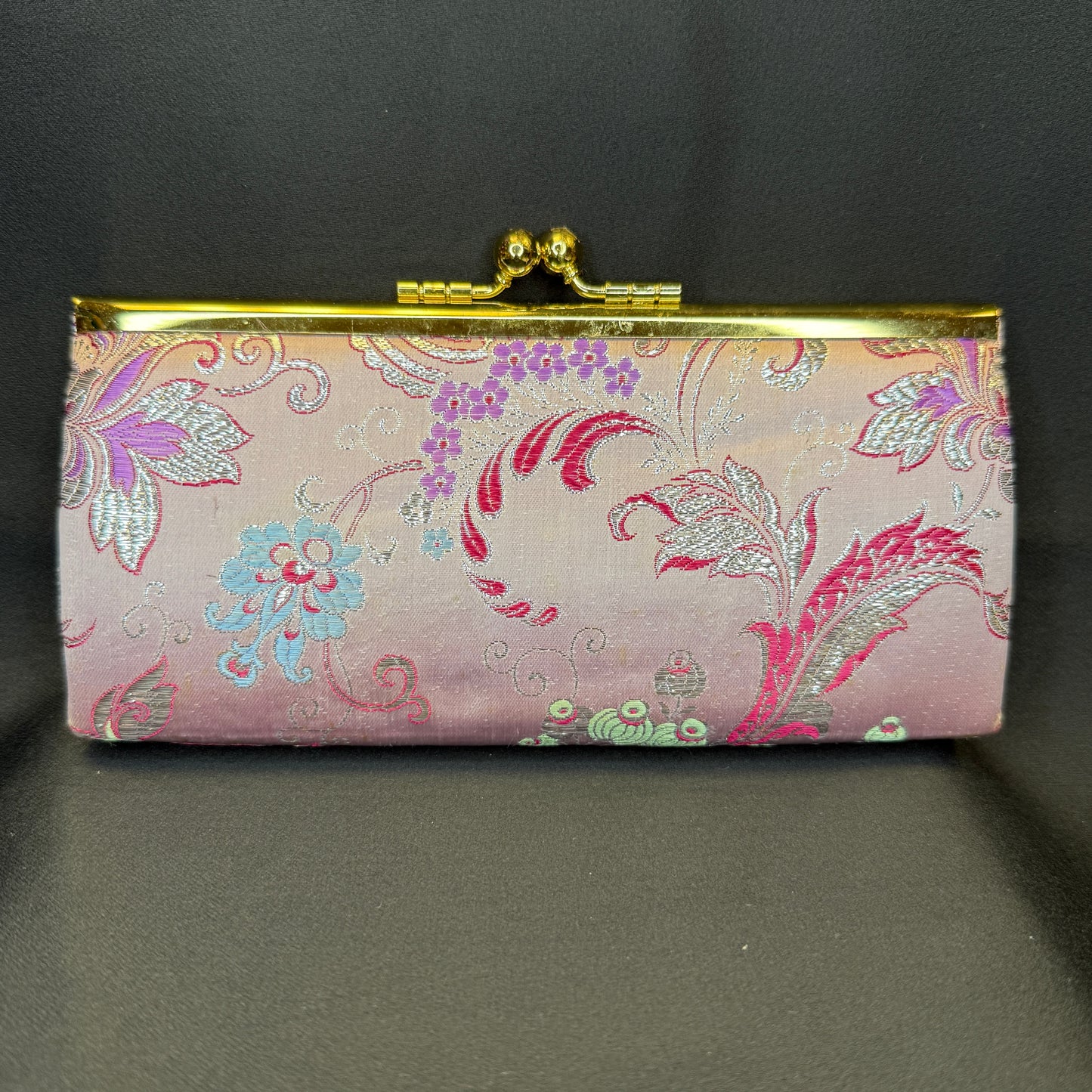"Lucky Blooms" Japanese Clutch Purse
