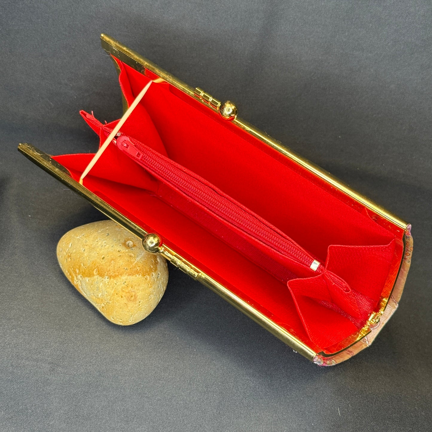 "Lucky Blooms" Japanese Clutch Purse