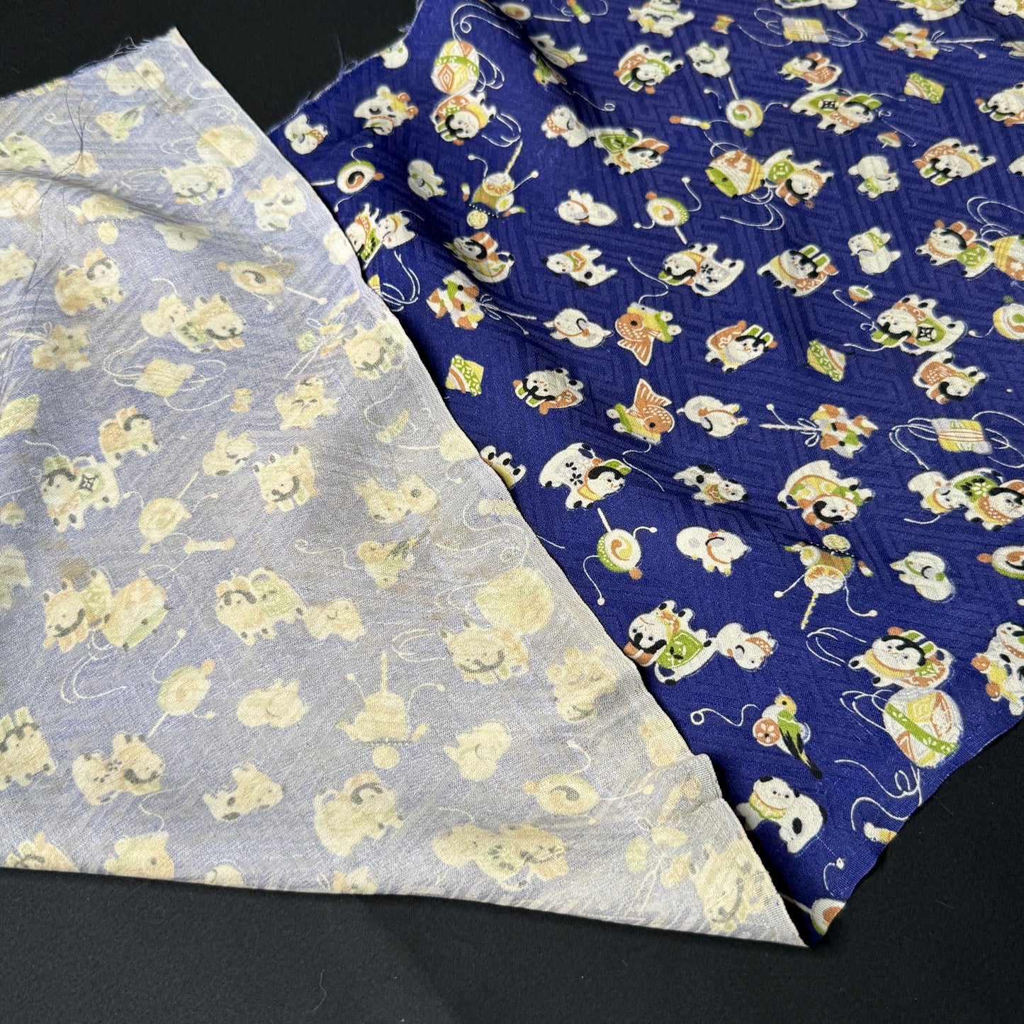 "Playtime Treasures" Vintage Kimono Yardage