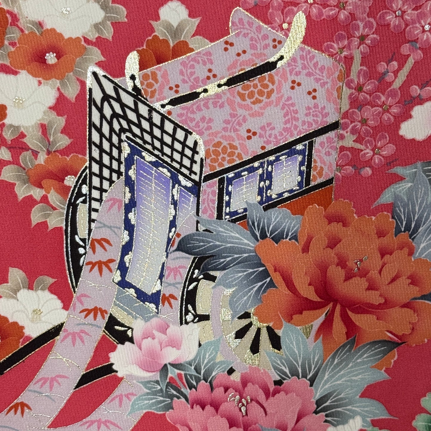 "Palace Coach" Vintage Furisode Kimono