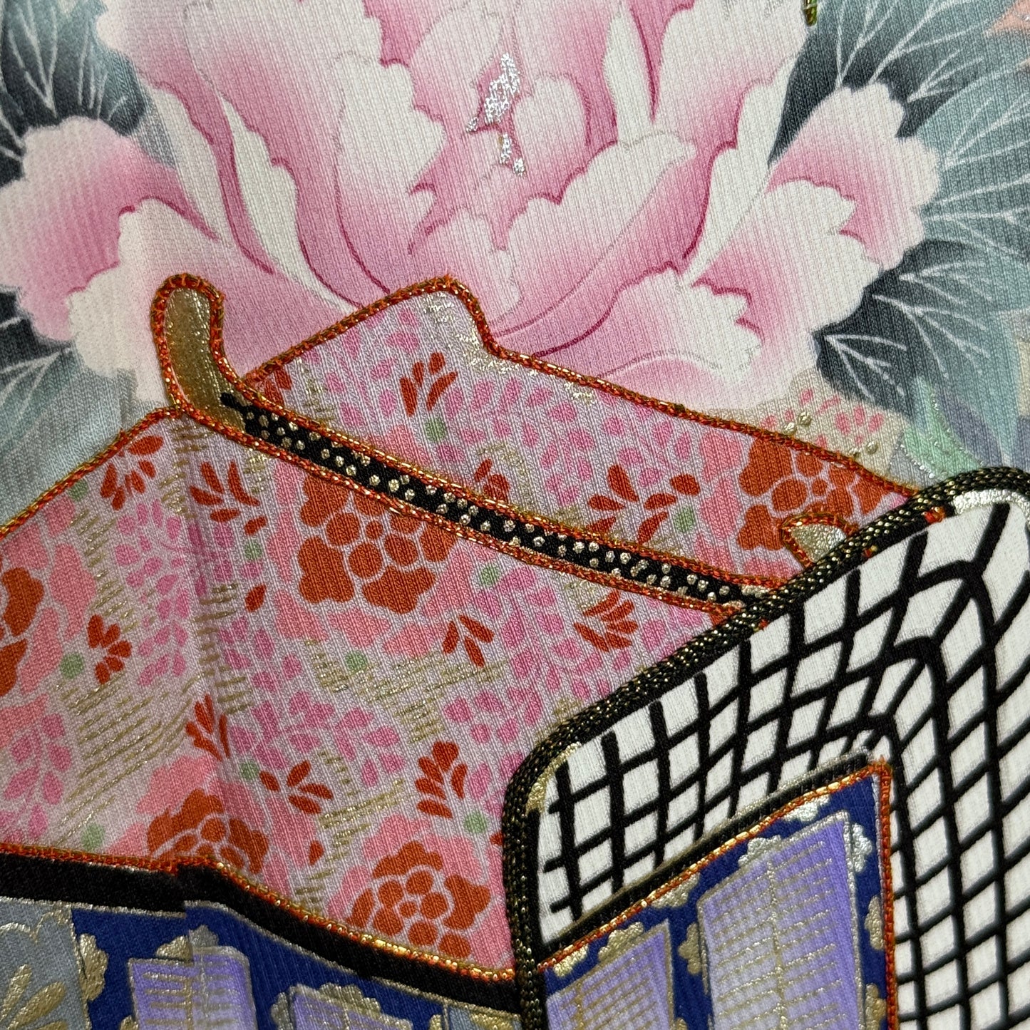 "Palace Coach" Vintage Furisode Kimono