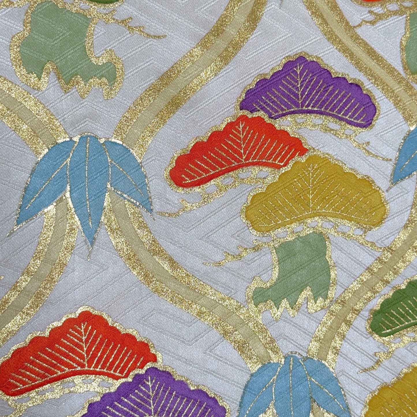 "Tatewaku, Pine, Bamboo" Vintage Furisode Kimono