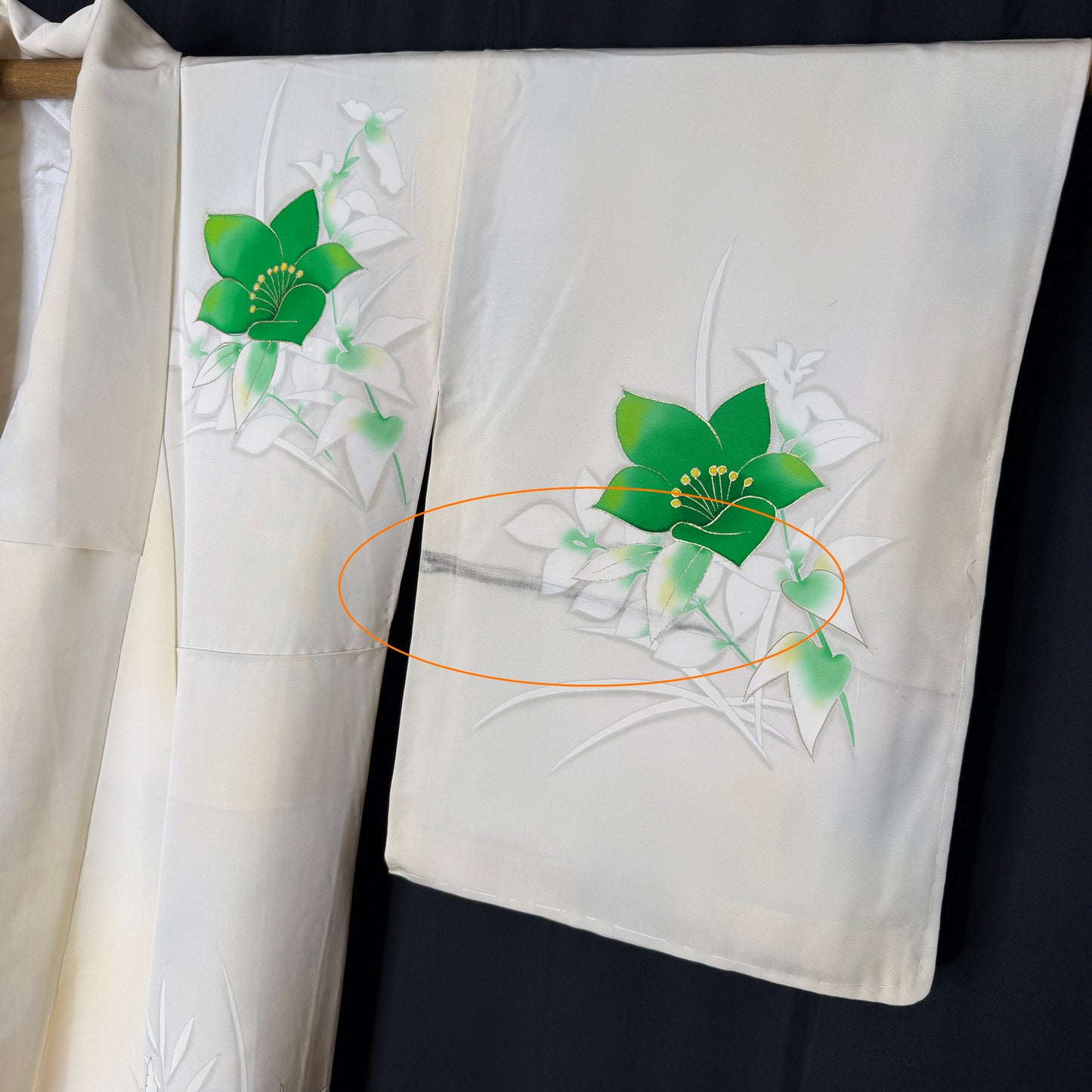 "Emerald Bloom" Vintage Woman's Kimono
