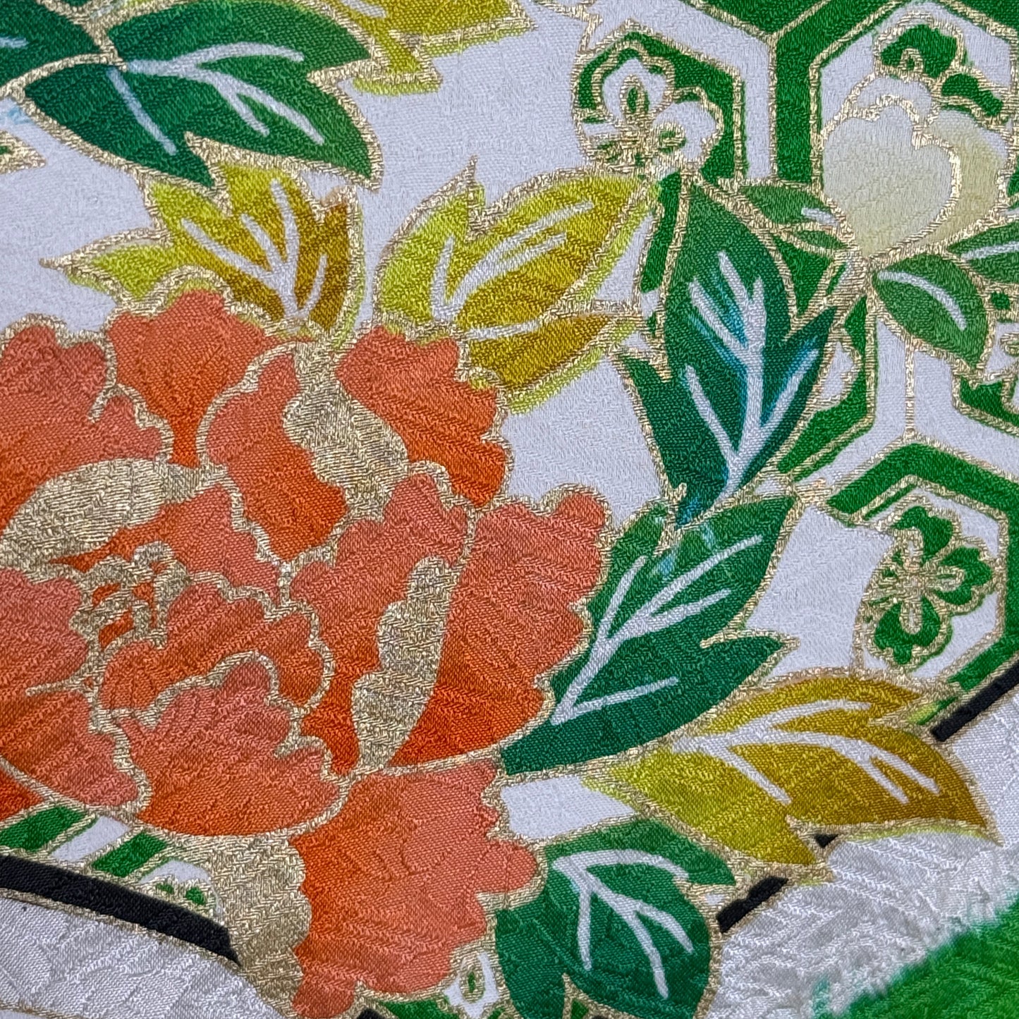 "Sensu Shibori" Vintage Furisode Kimono