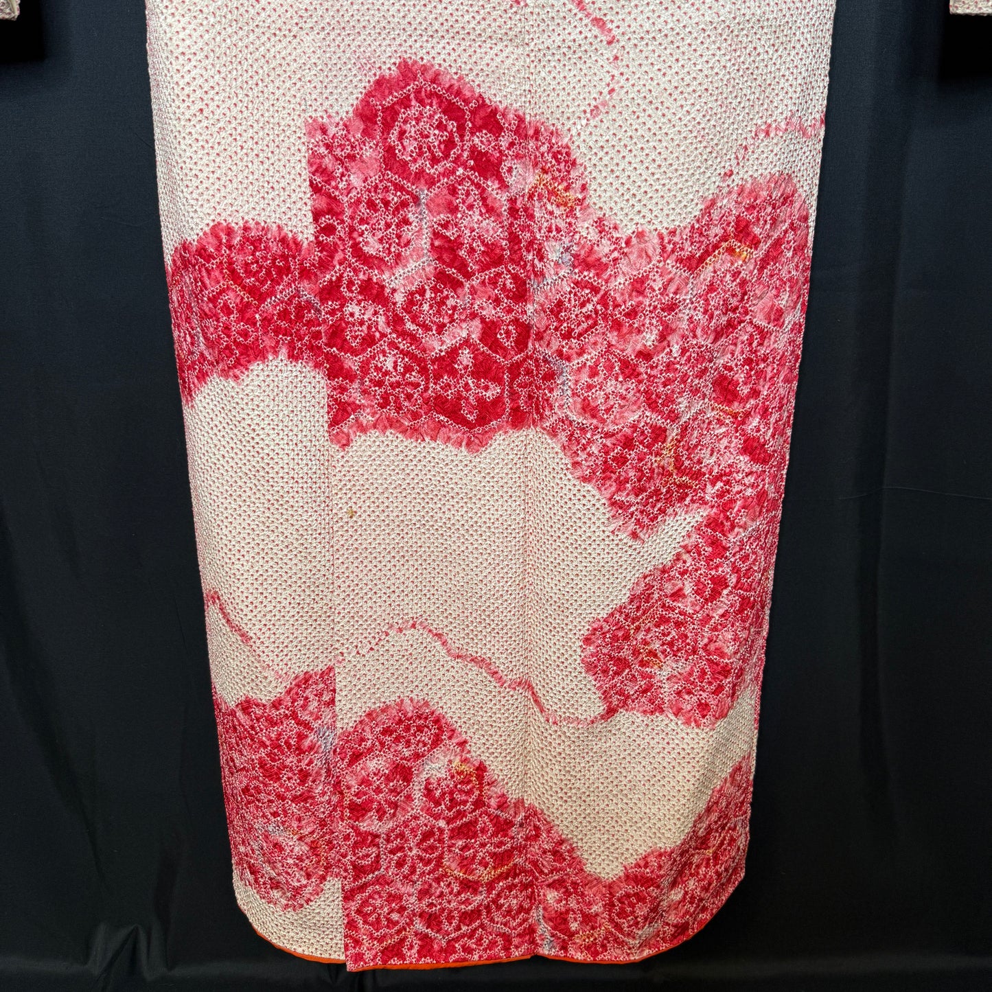 "Shibori Clouds" Vintage Furisode Kimono
