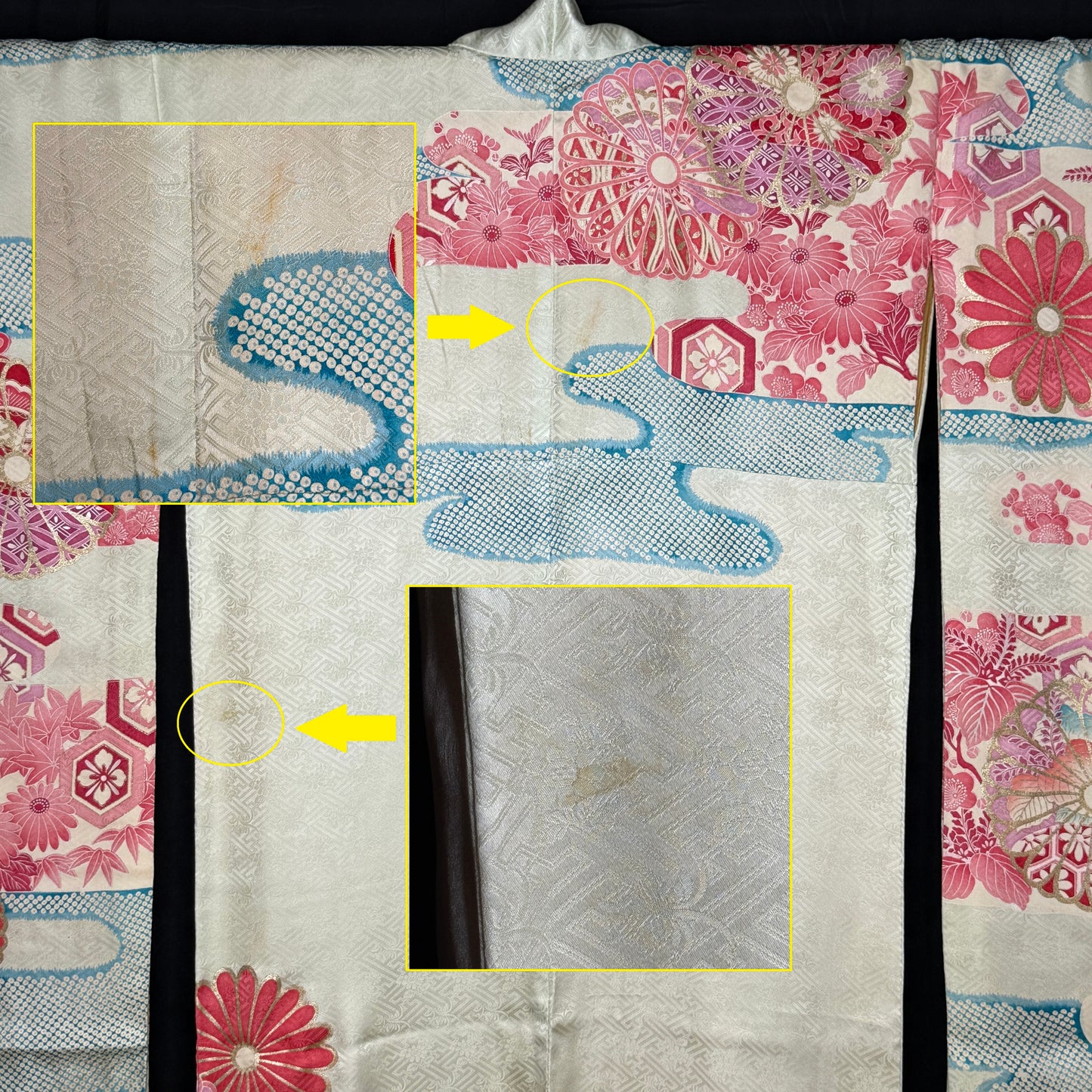 "Feminine Charm" Vintage Furisode Kimono