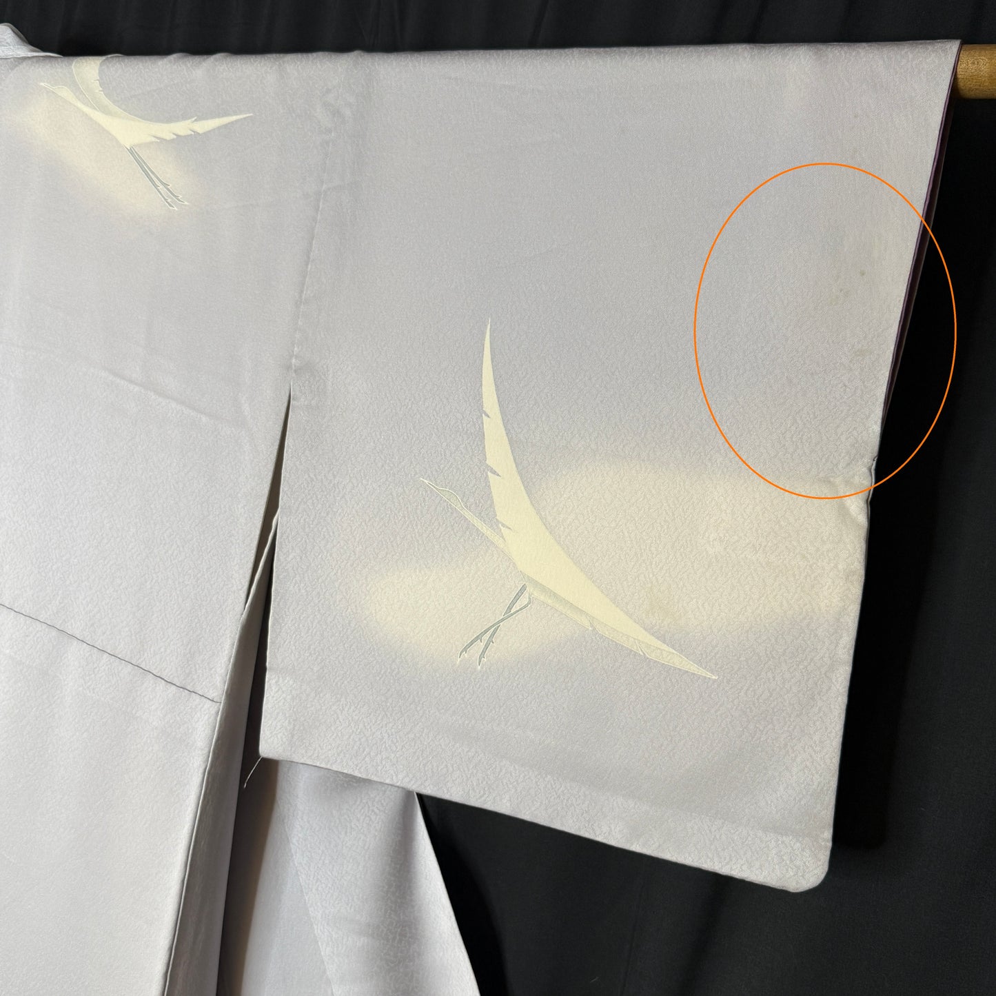 "Graceful Cranes" Vintage Woman's Kimono