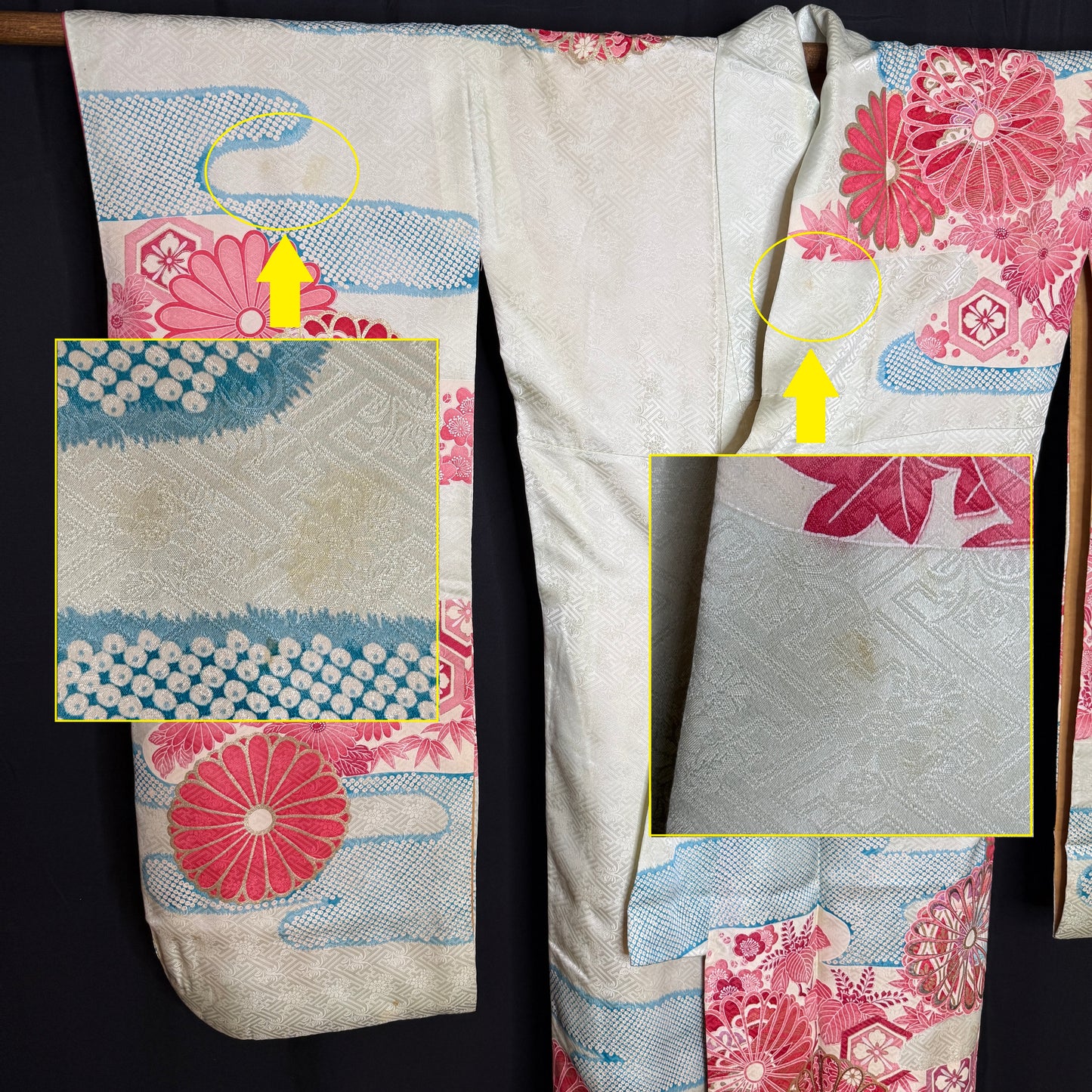 "Feminine Charm" Vintage Furisode Kimono