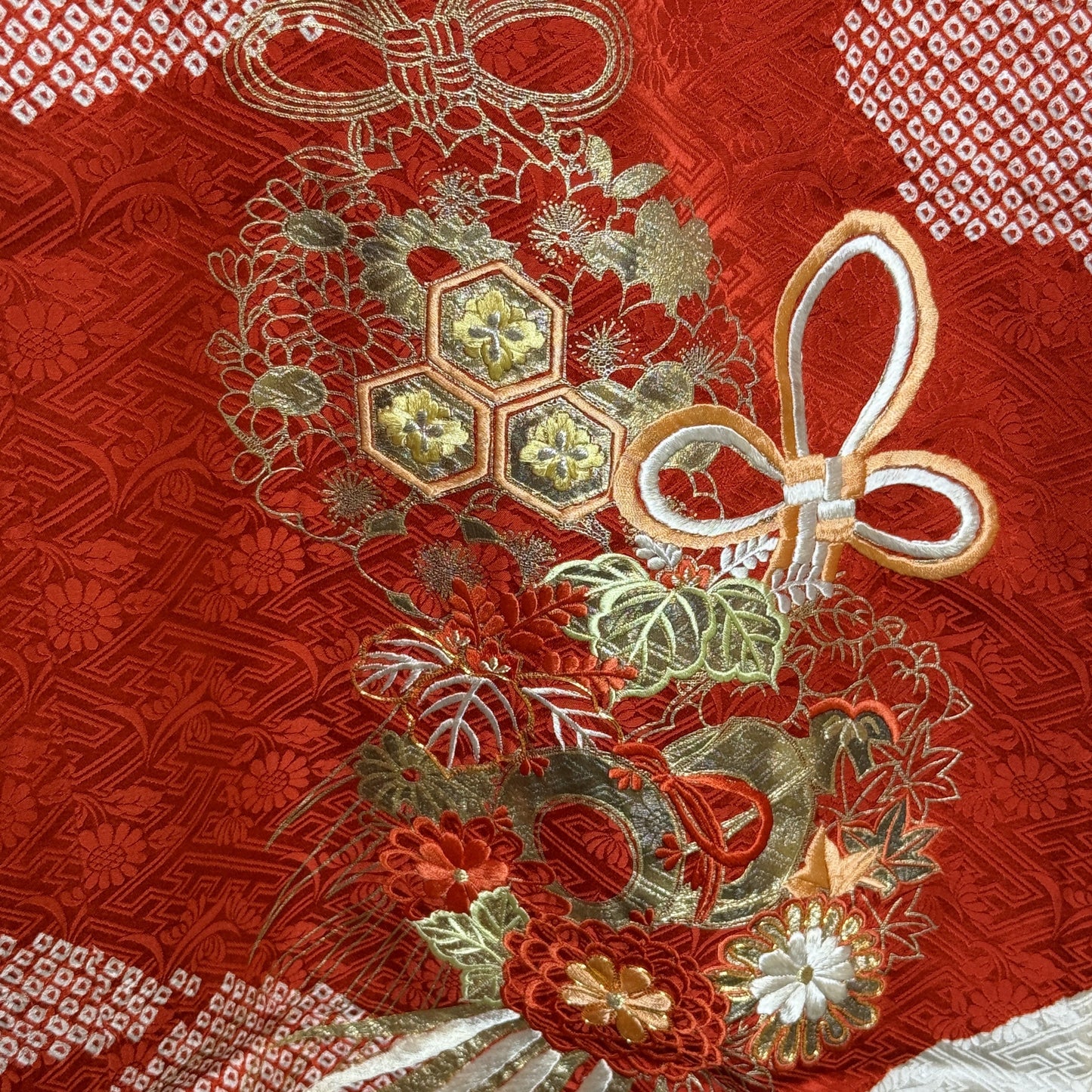 "Kusudama" Vintage Furisode Kimono