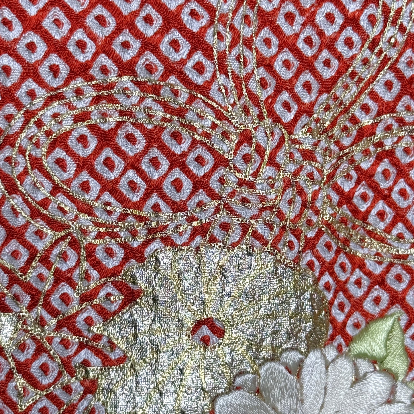"Kusudama" Vintage Furisode Kimono